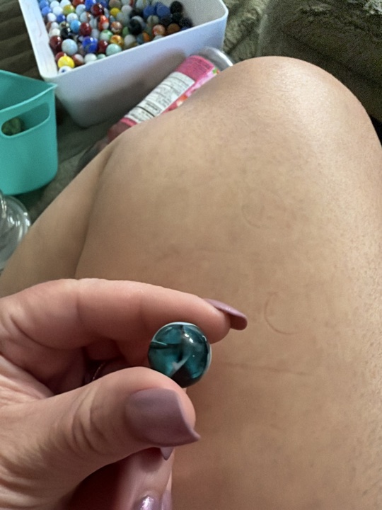 Teal Swirl by Alley Agate, identification view