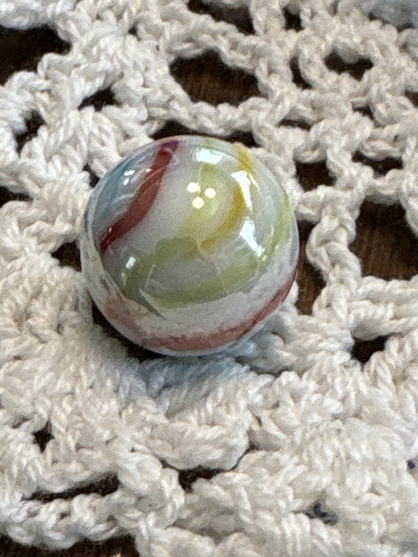 Popeye (Red, Yellow, Green) by Akro Agate Company