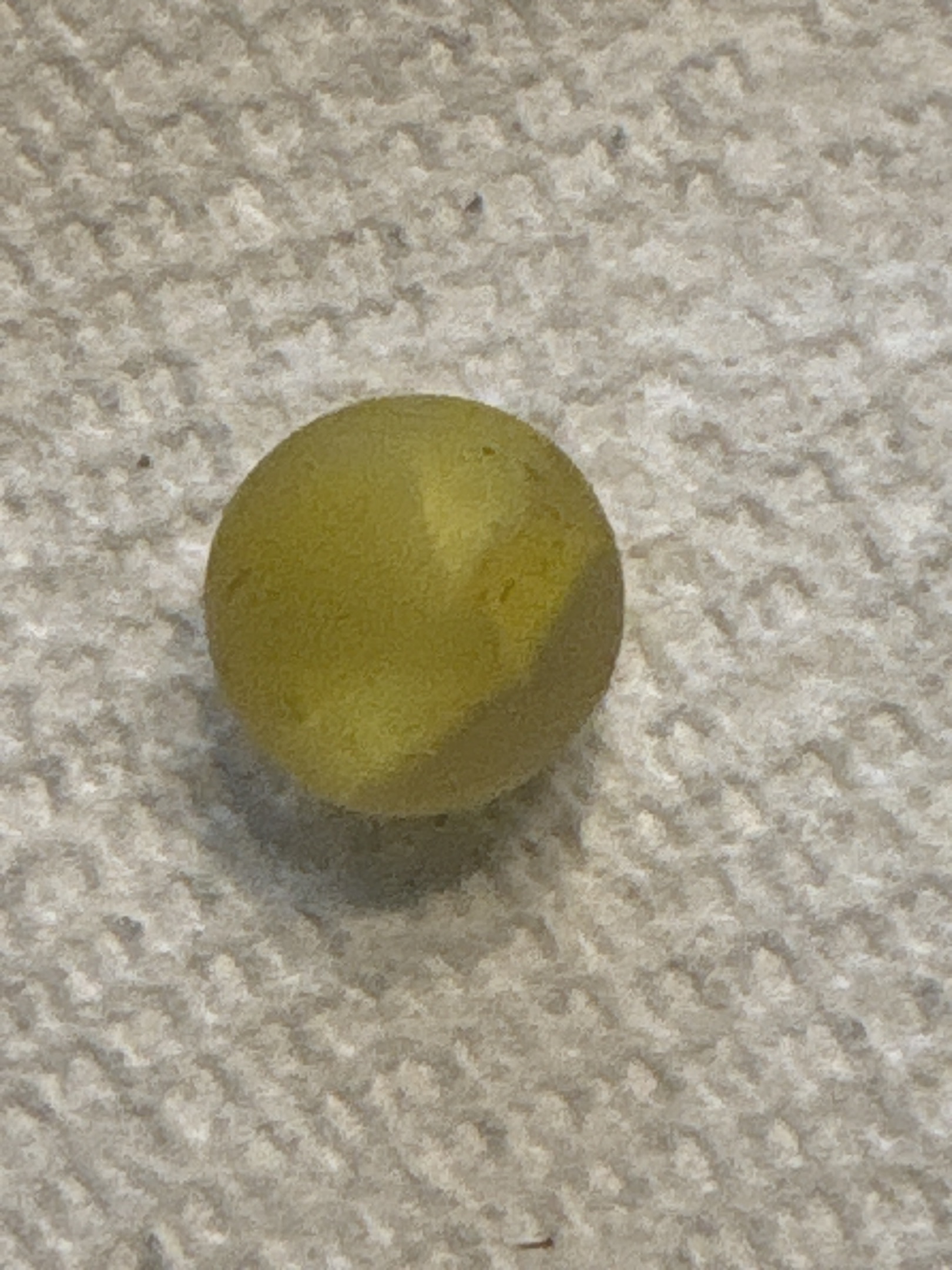 Frosted Lime/Yellow Patch by Vacor de Mexico (Mega Marbles), identification view