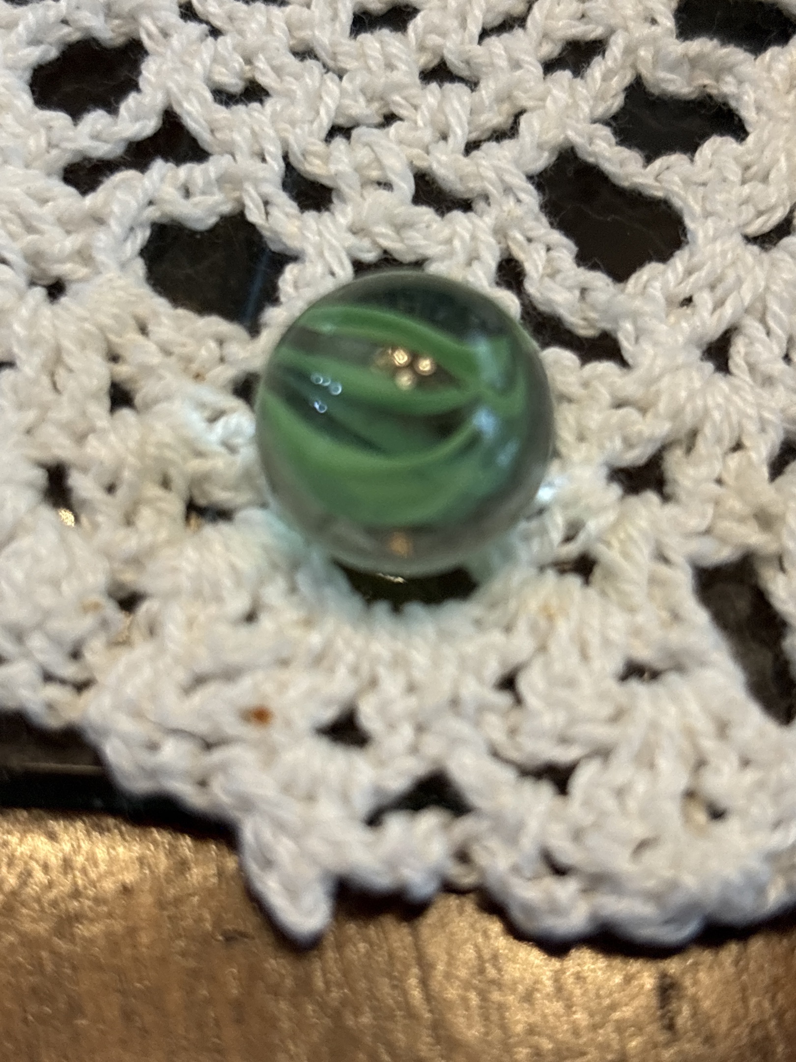 All-Green Multi-Vane by Vitro Agate Company, identification view