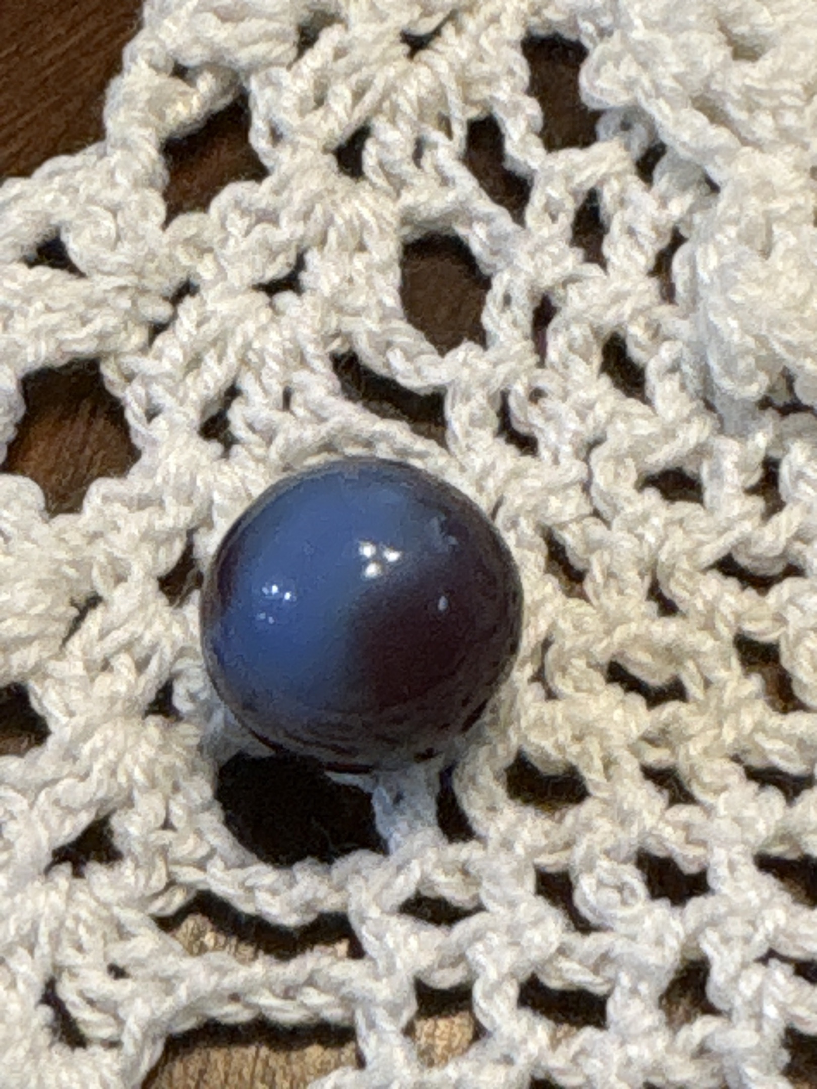 Royal Purple Swirl (Blue Swirl variant) by Akro Agate Company