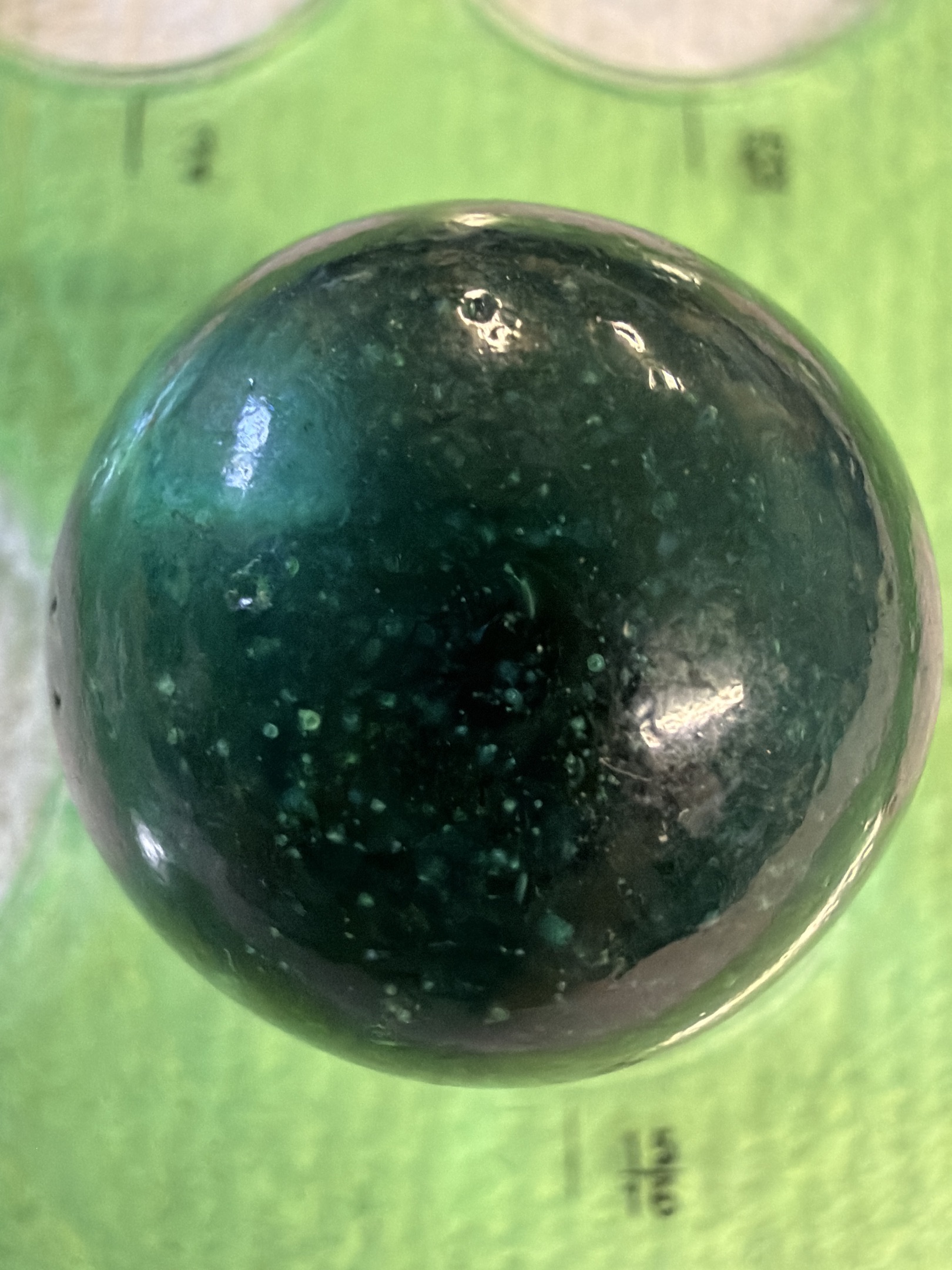 Green Slag by Akro Agate, identification view