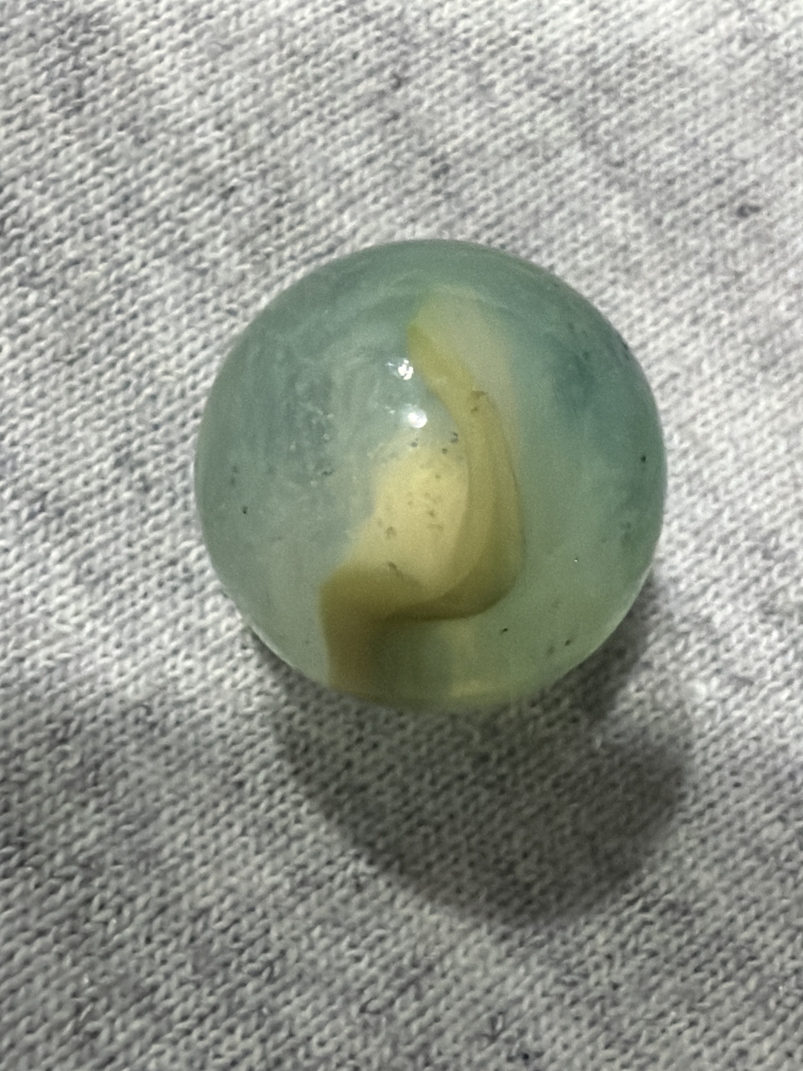 Blue and Yellow Slag by Akro Agate