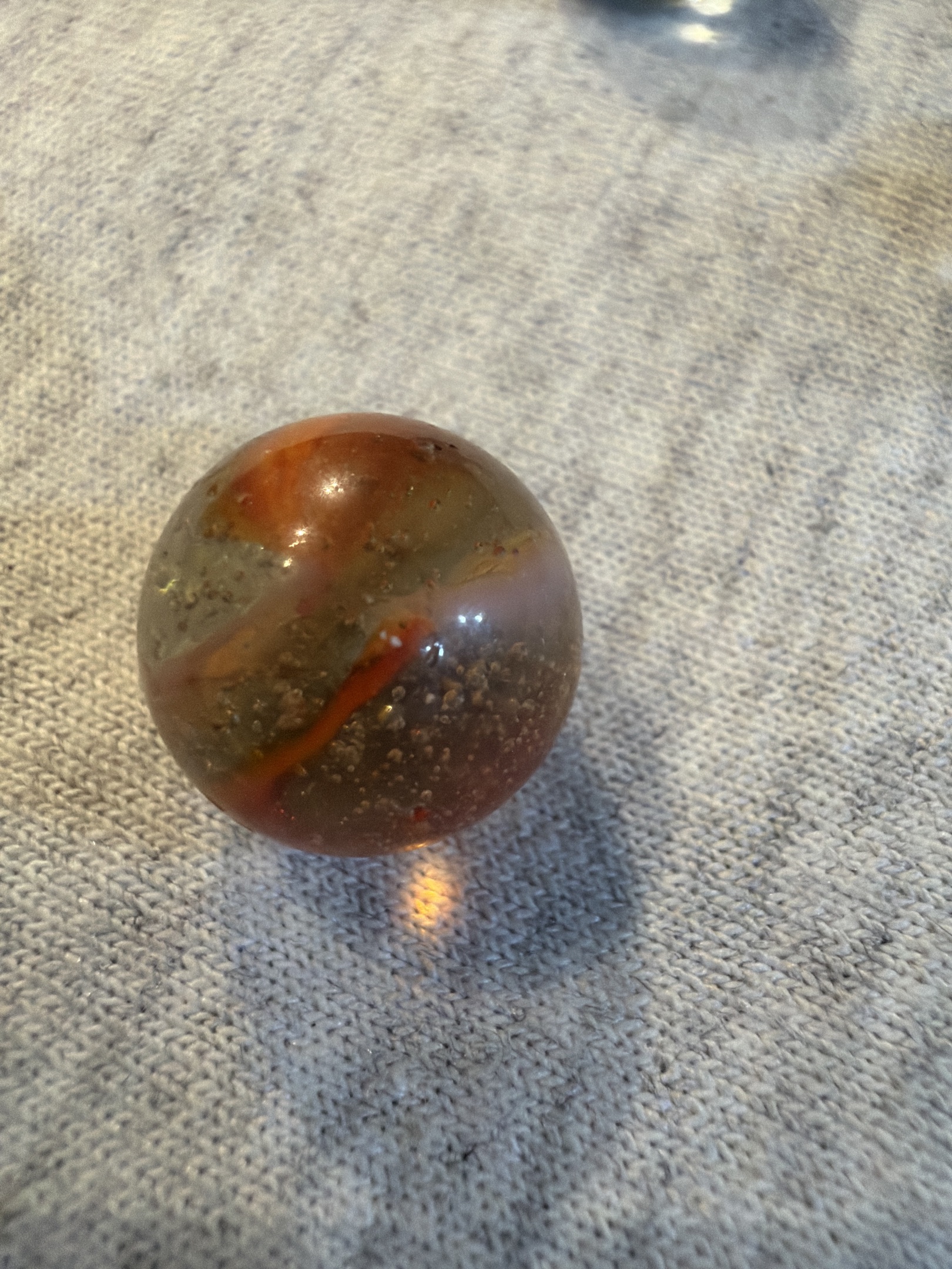 Carnelian / Orange Slag by Akro Agate