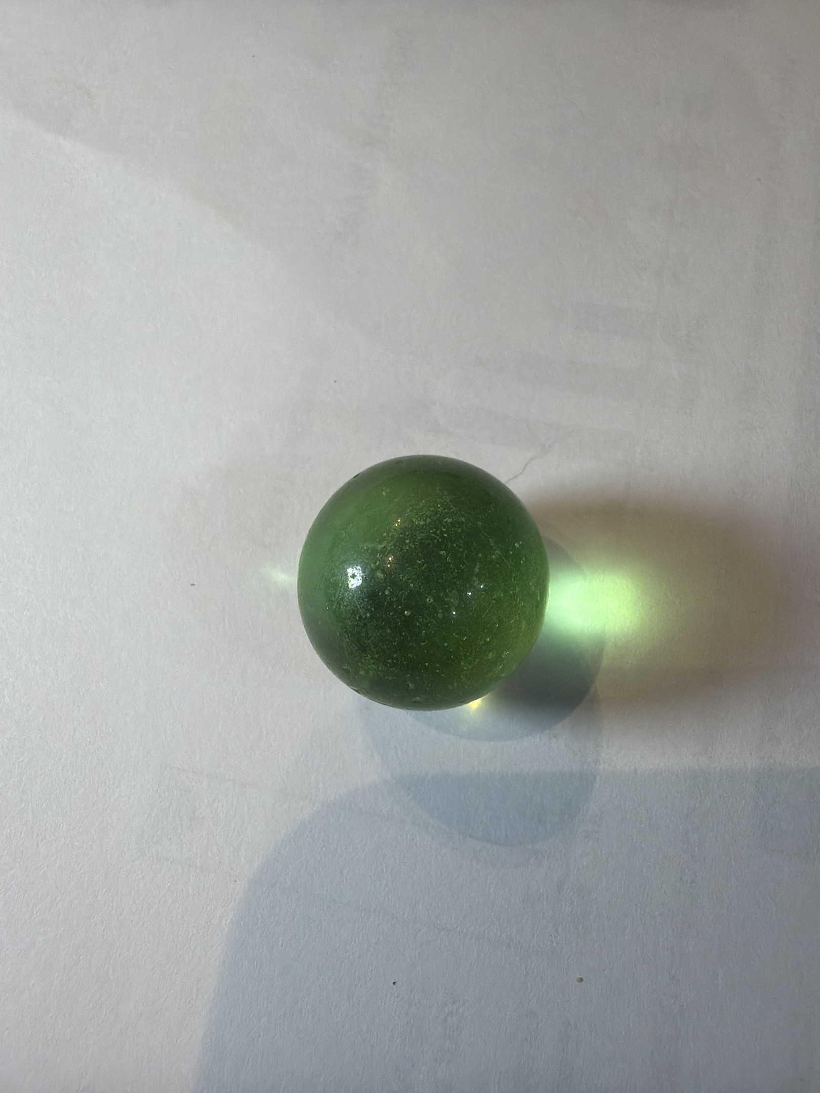Green Transparent Clearie by Vitro Agate, identification view