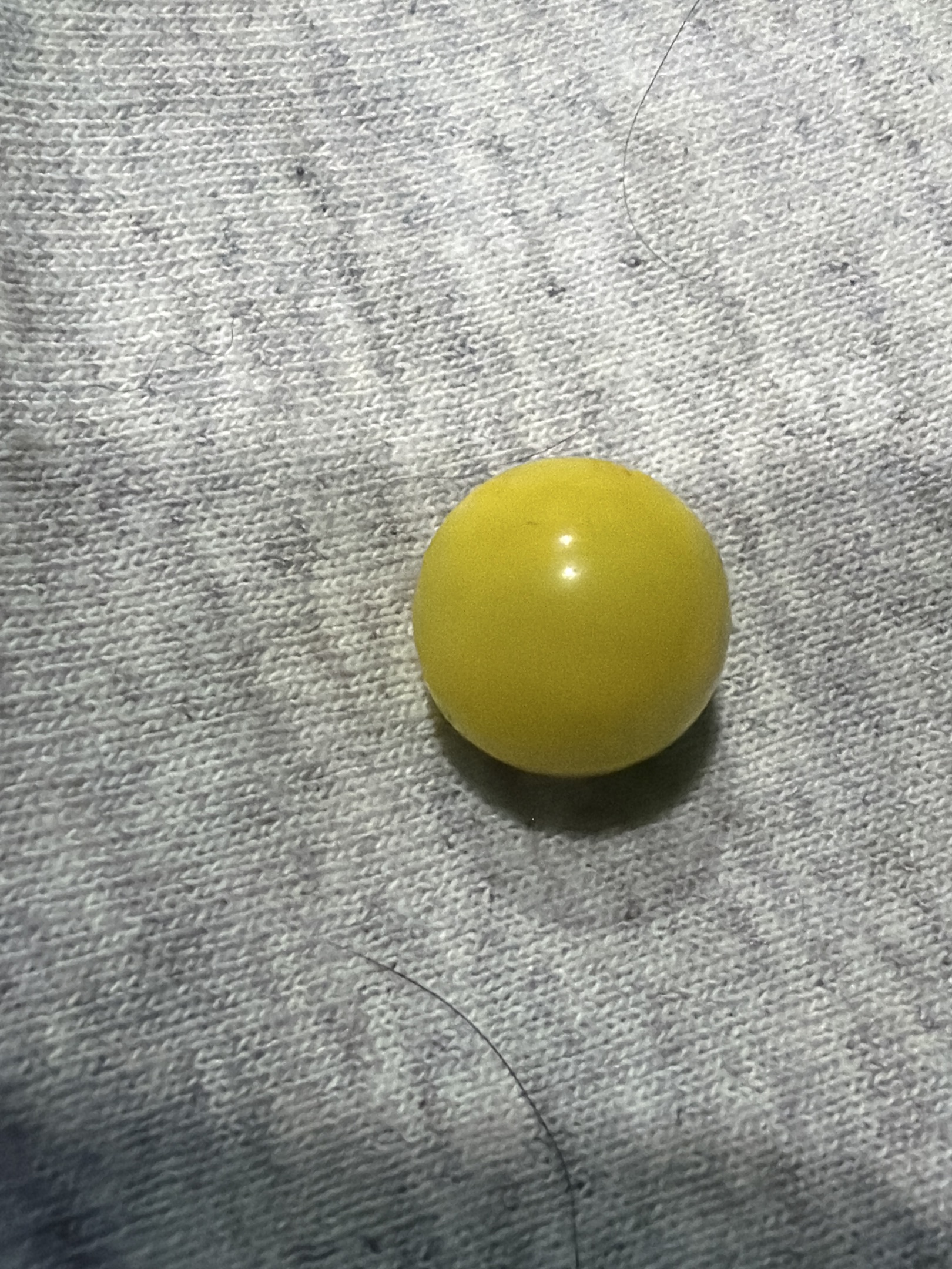Yellow Aggie - Solid Yellow Opaque by Vitro Agate