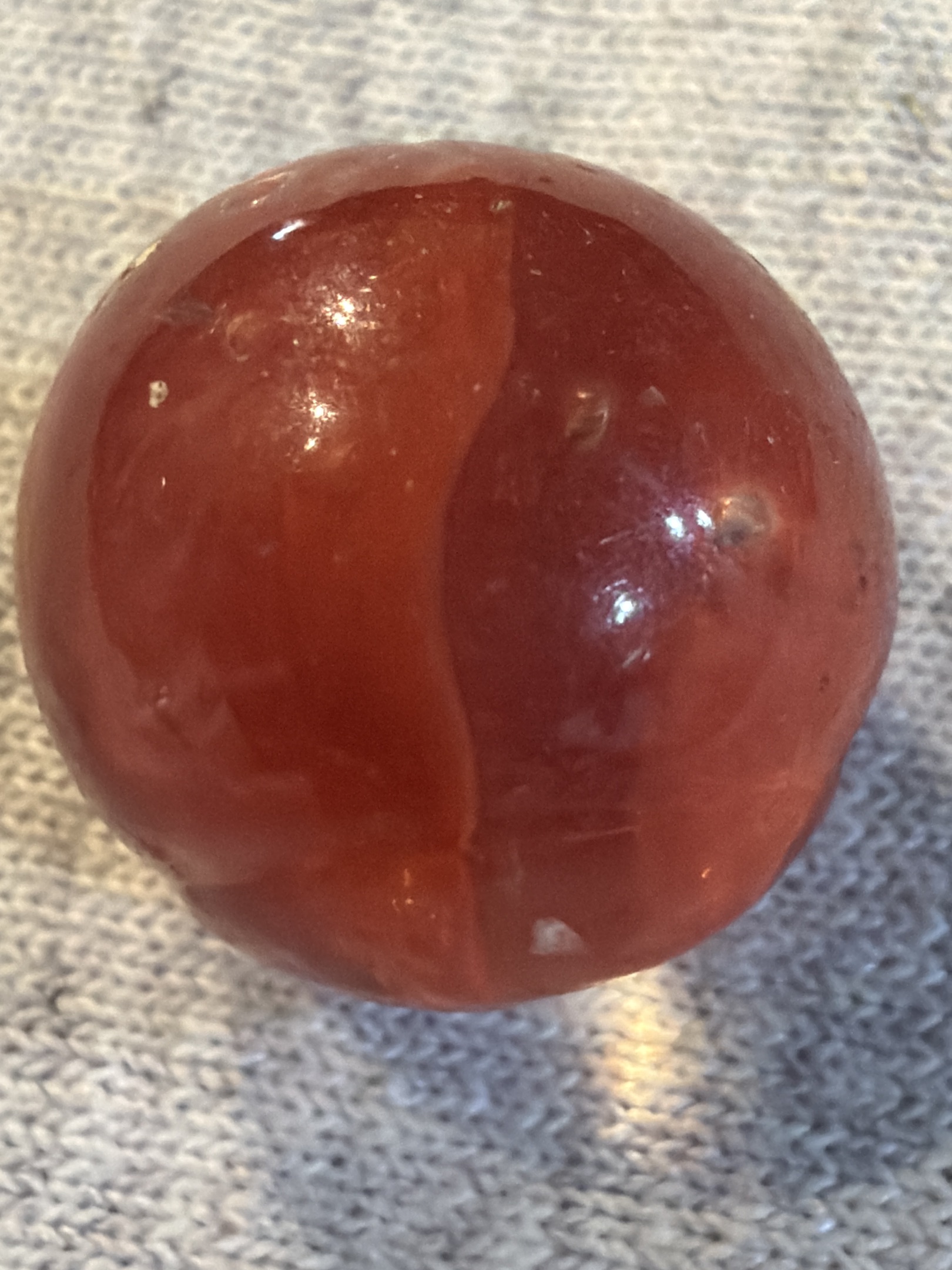 Carnelian Agate by Natural / Idar-Oberstein, Germany, identification view