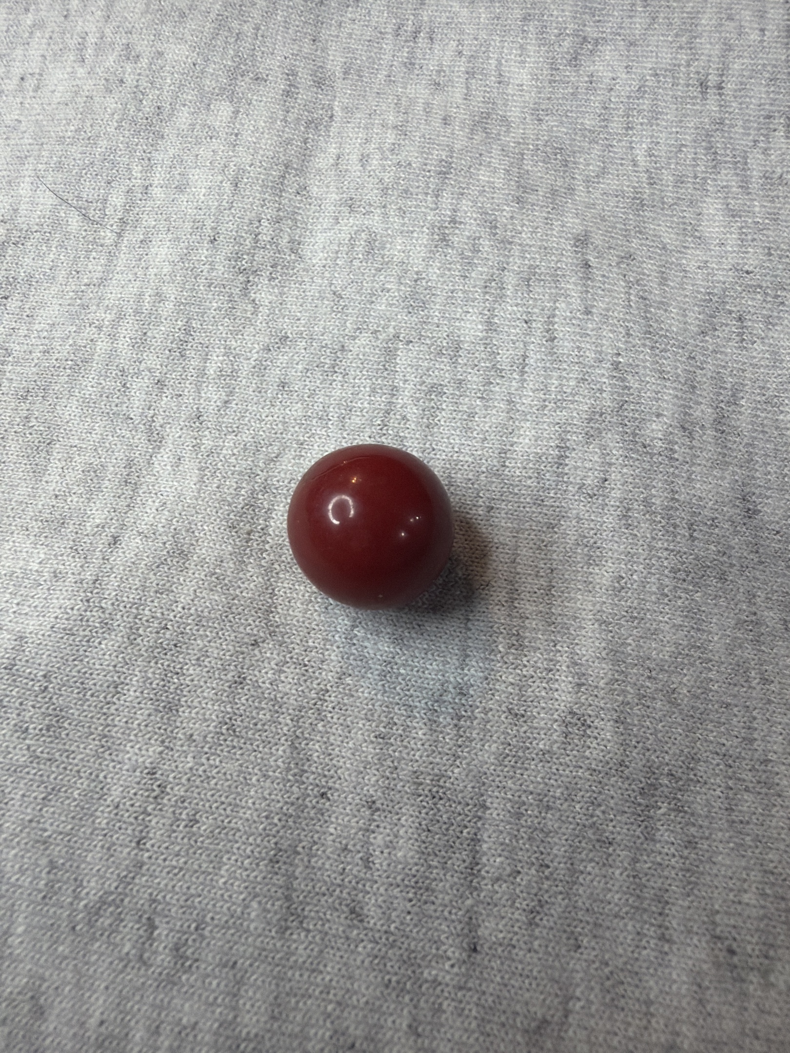 Red Bloodie Opaque by Vitro Agate, identification view