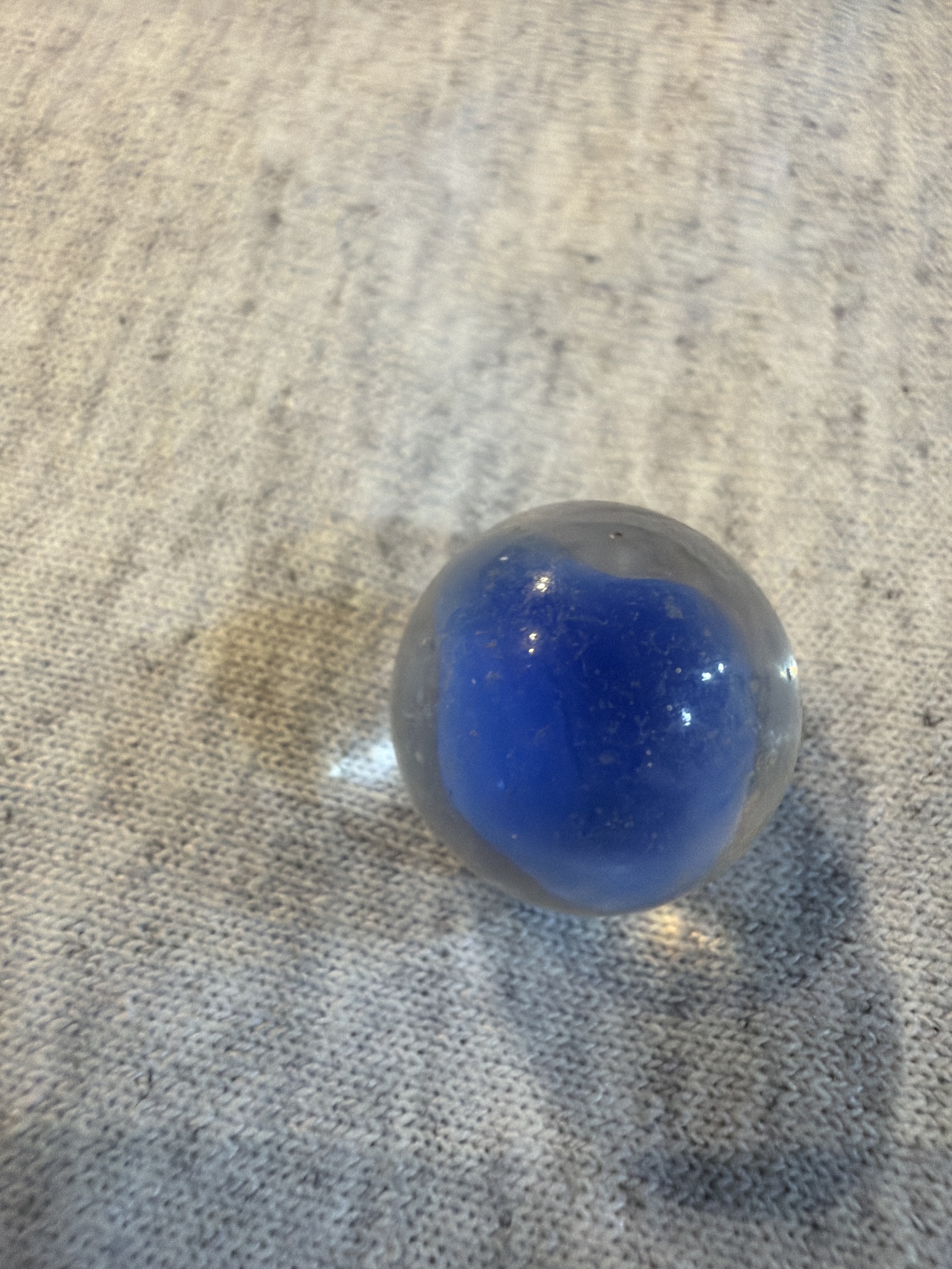 Blue Patch Clearie by Vitro Agate, identification view