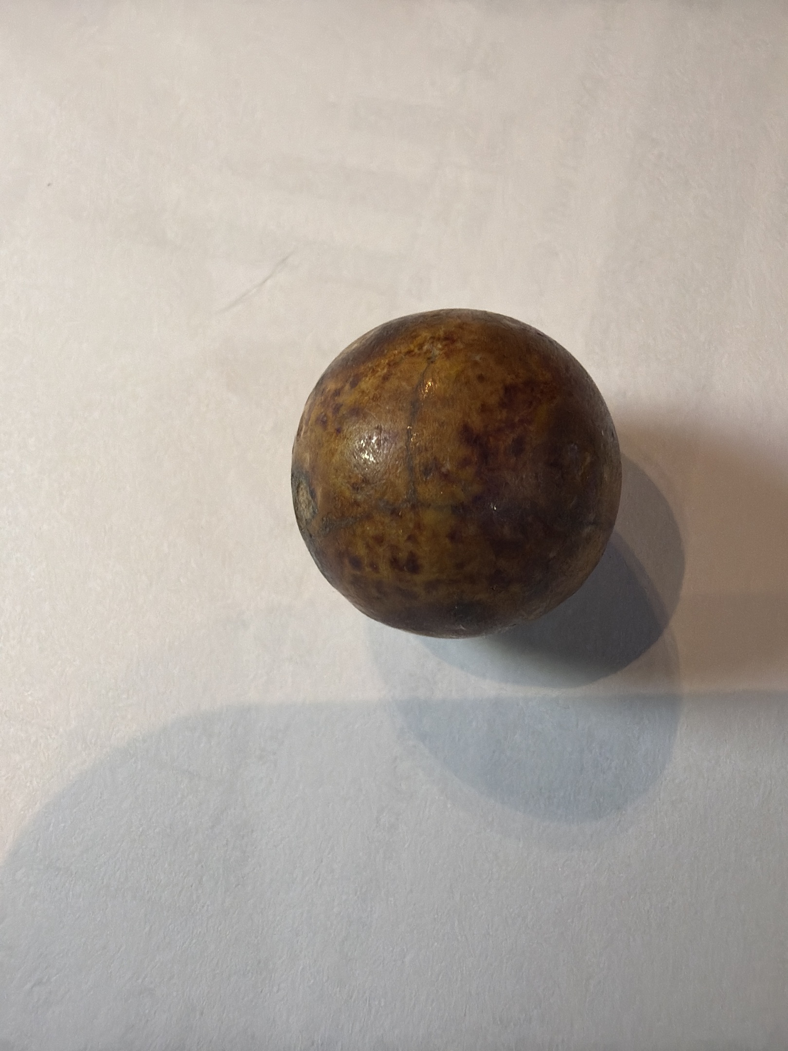 Brown Mottled Bennington by German Stoneware Pottery, identification view