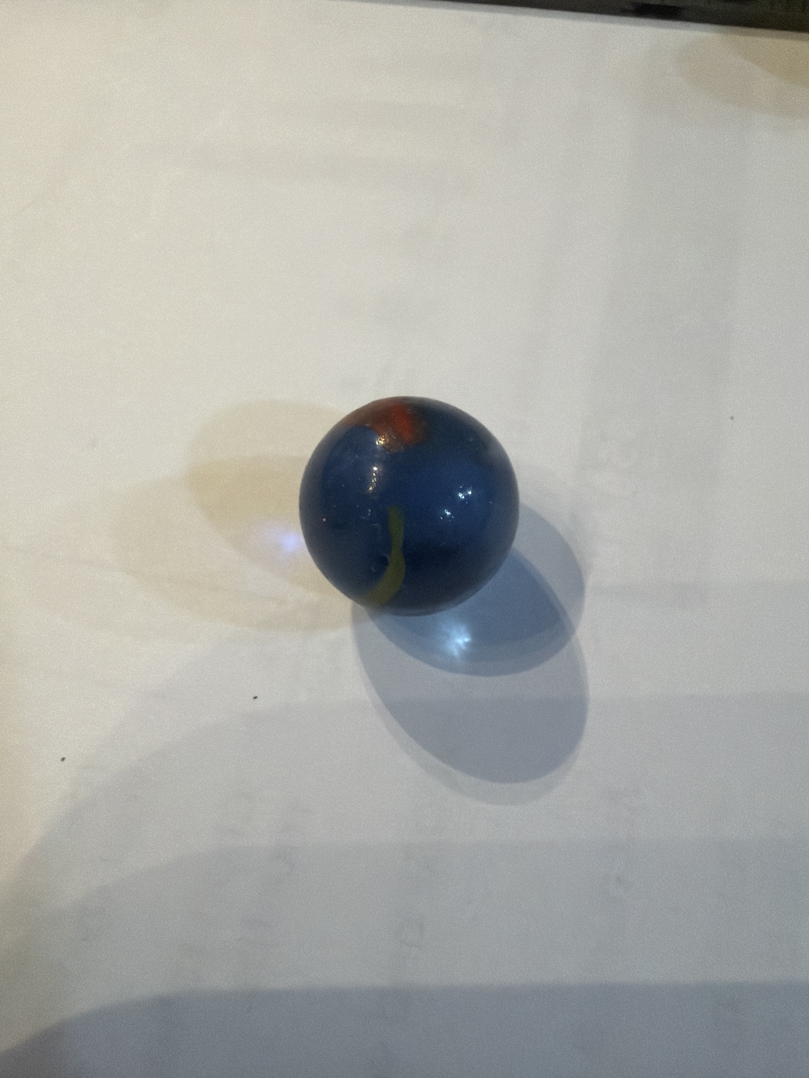 Special - Blue with Red and Yellow by Akro Agate, identification view