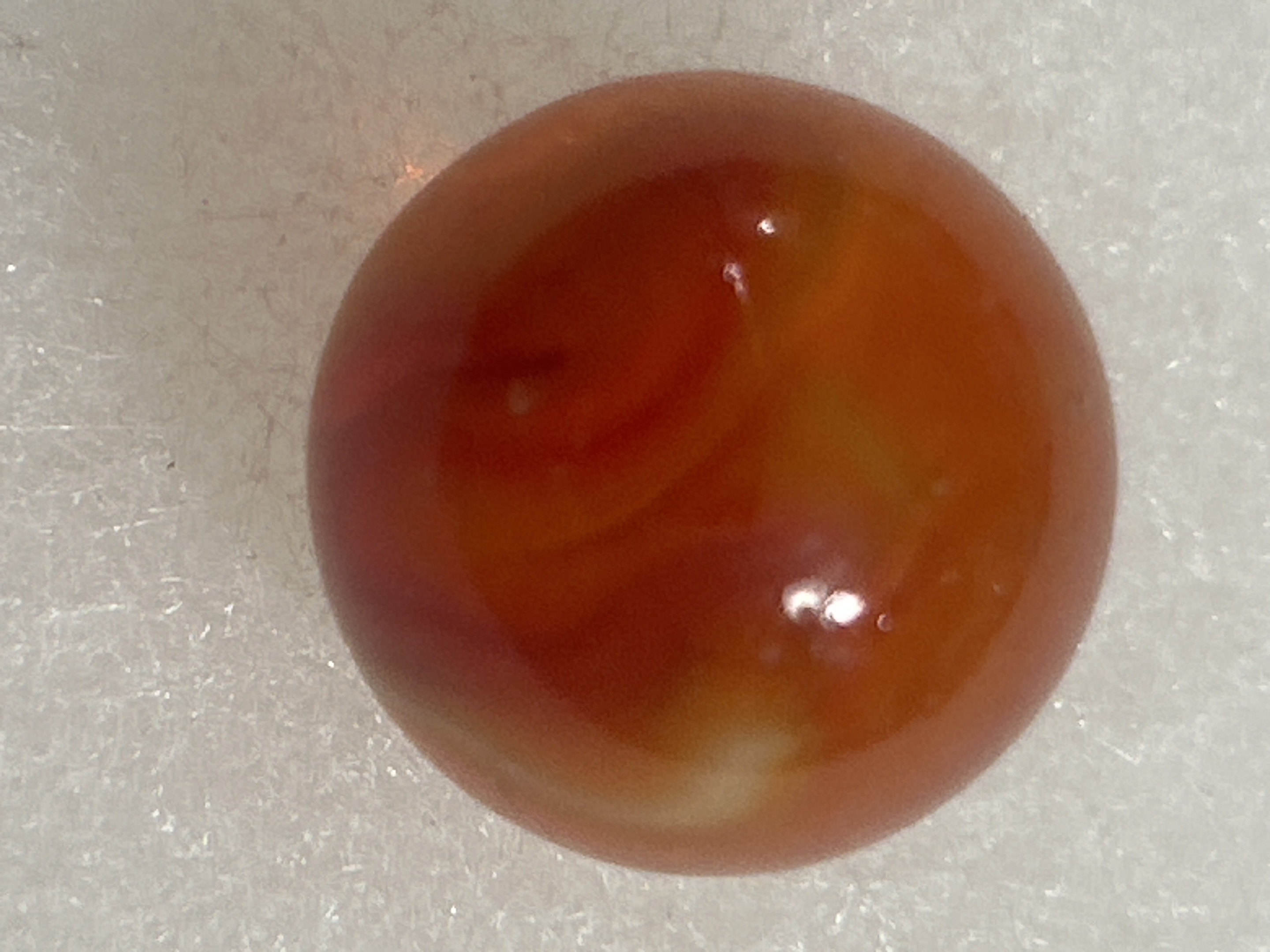 Orange and Red Swirl by Alley Agate