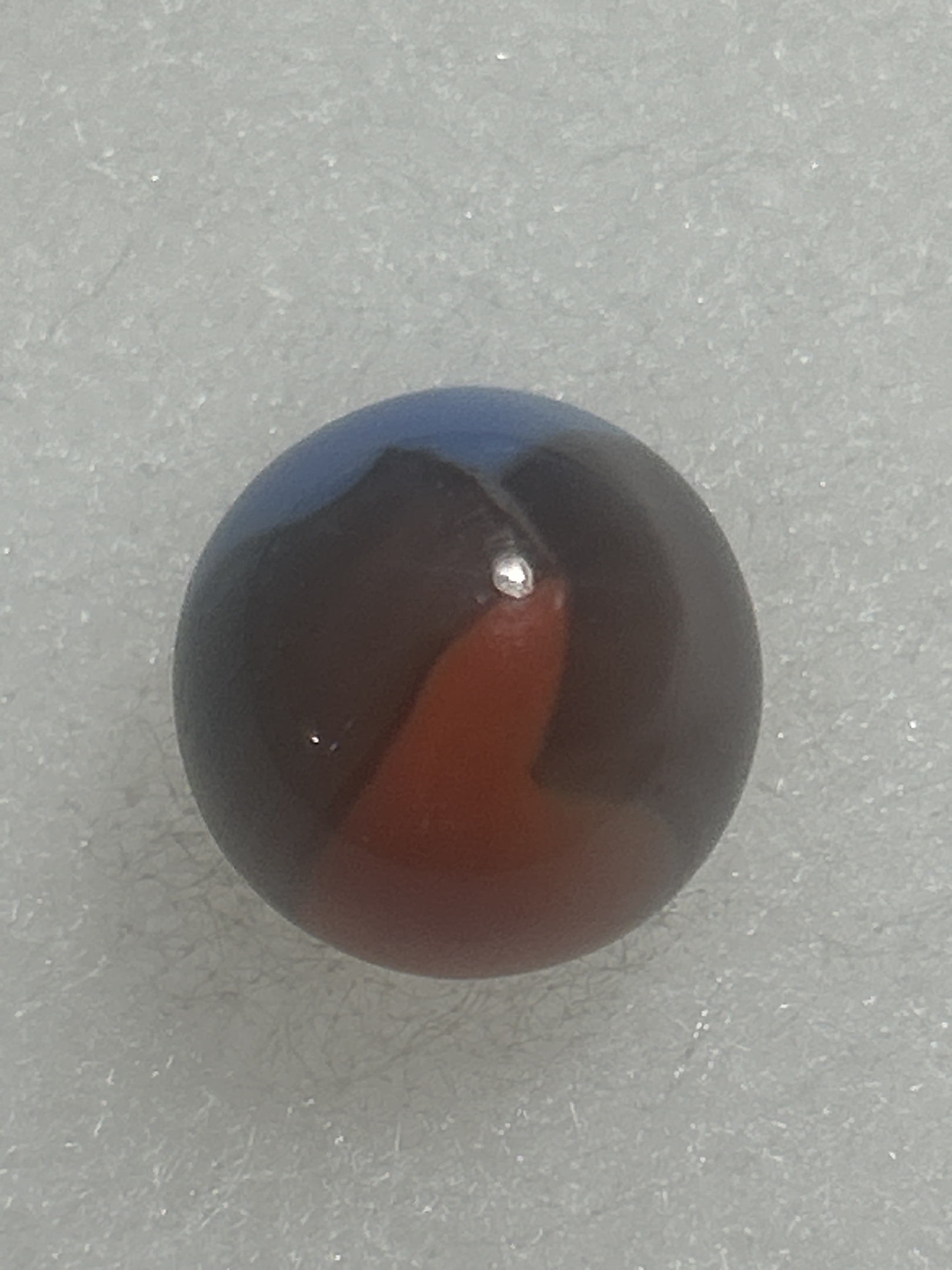 Blue, Brown, and Red Tri-Lite by Vitro Agate Company