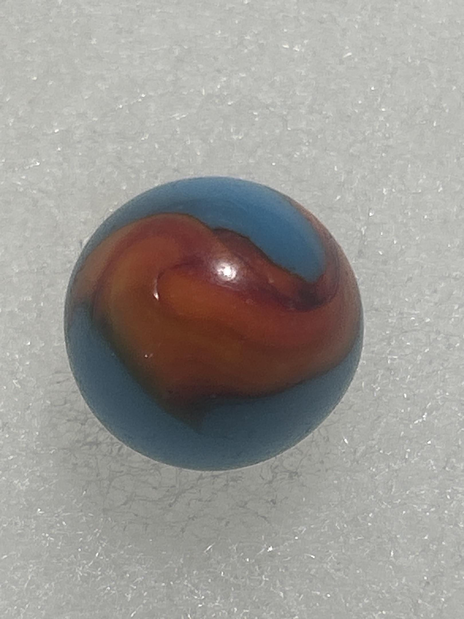 Blue and Red Swirl by Vitro Agate