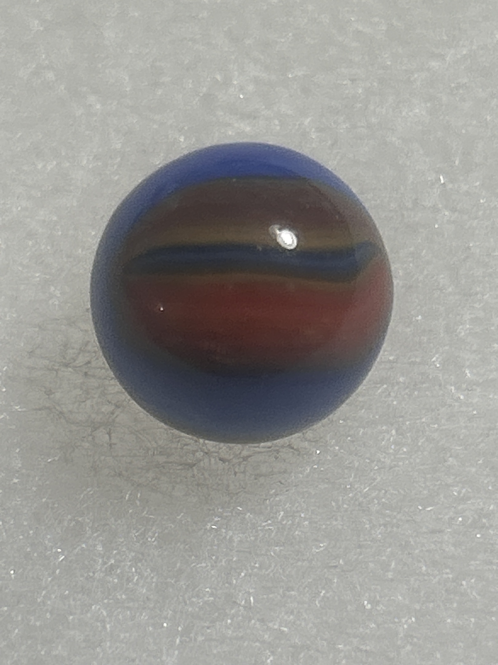Blue Oxblood by Akro Agate Company