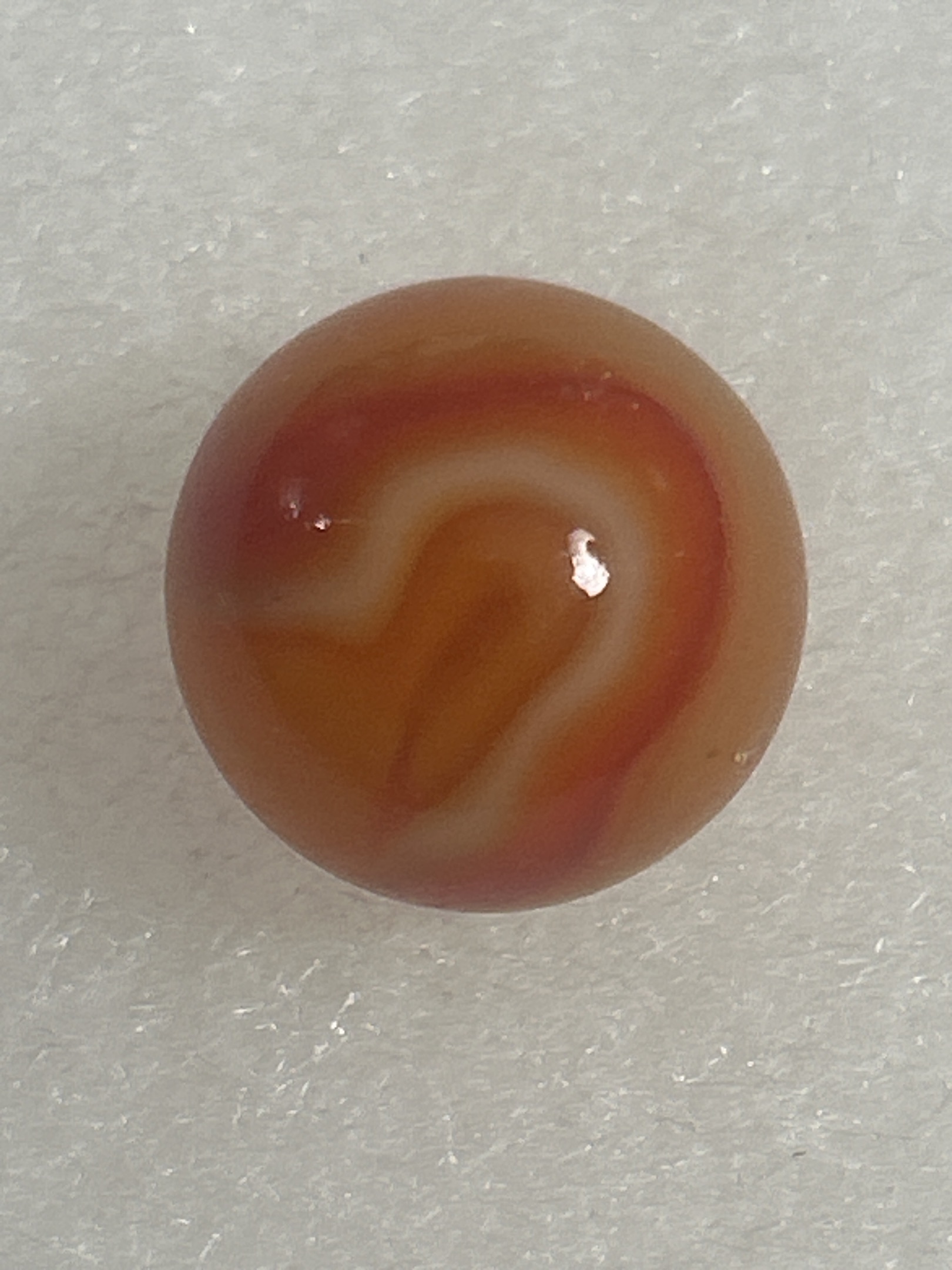 Carnelian Slag by Akro Agate Company