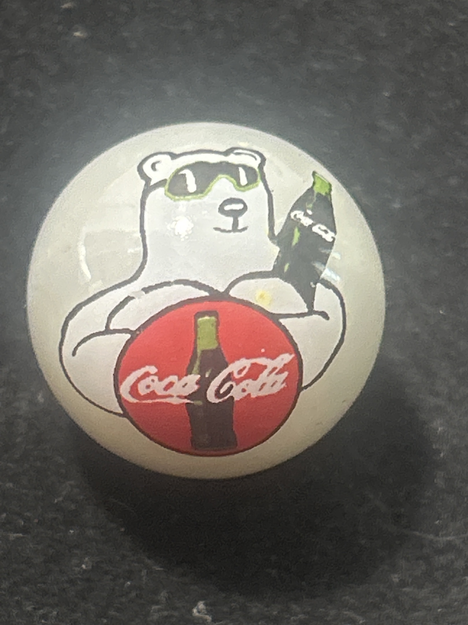Coca-Cola Polar Bear (Sunglasses) by Vacor de Mexico (Mega Marbles)