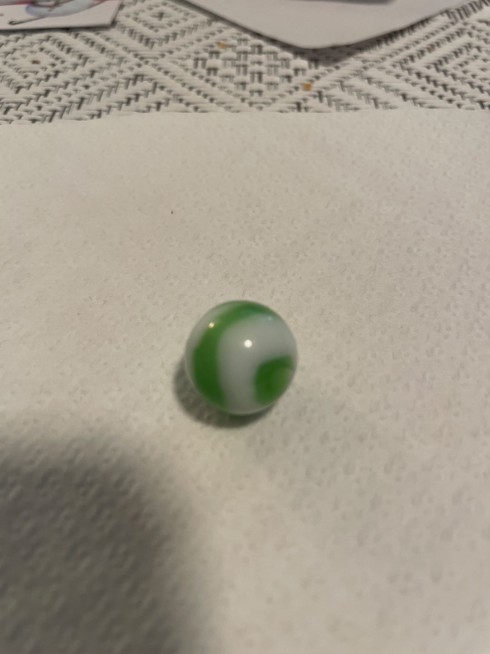 Conqueror (Green and White) by Vitro Agate Company