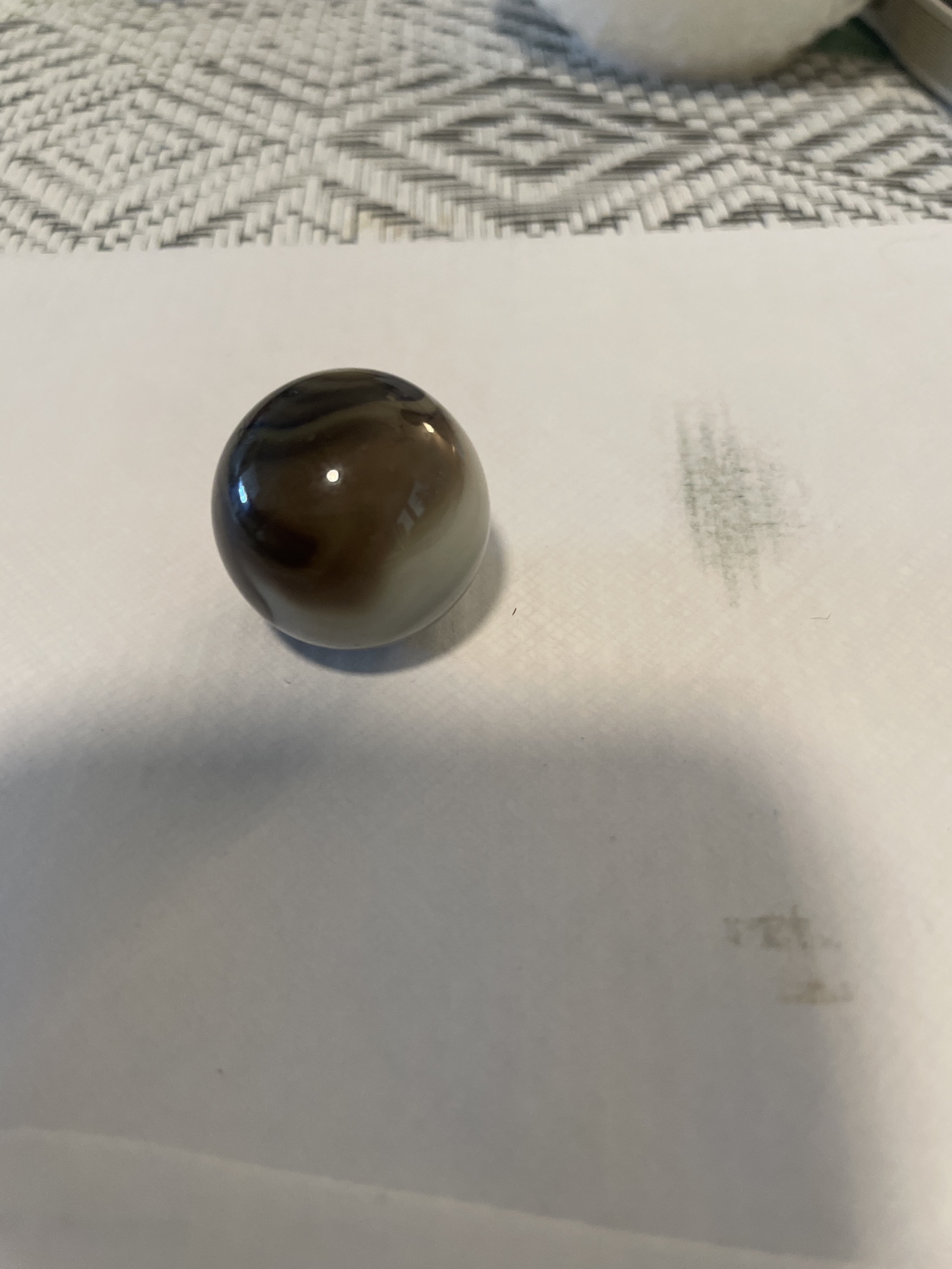 Brown Slag (Chocolate) by Akro Agate Company