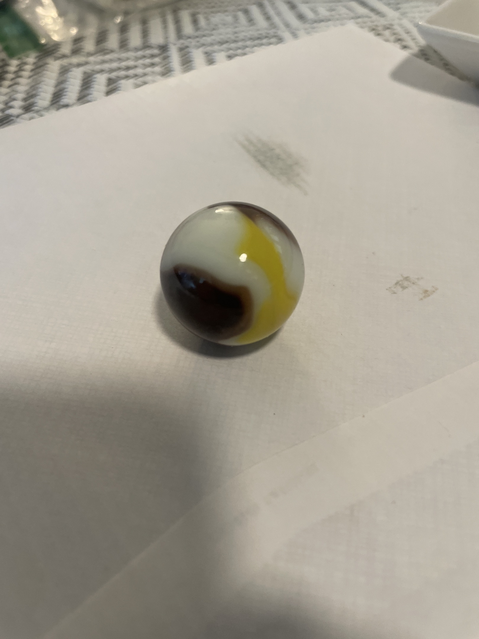 Bumblebee (White Base Variant) by Peltier Glass Company