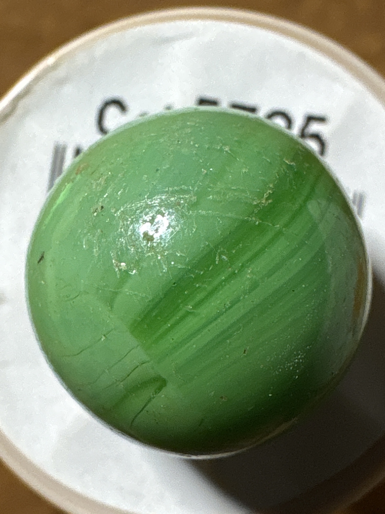 Green Slag by Akro Agate Company