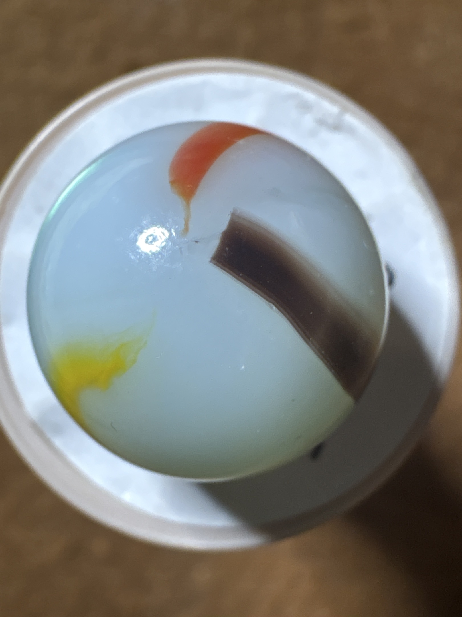 Red, Yellow, and Black Tri-Lite by Vitro Agate Company