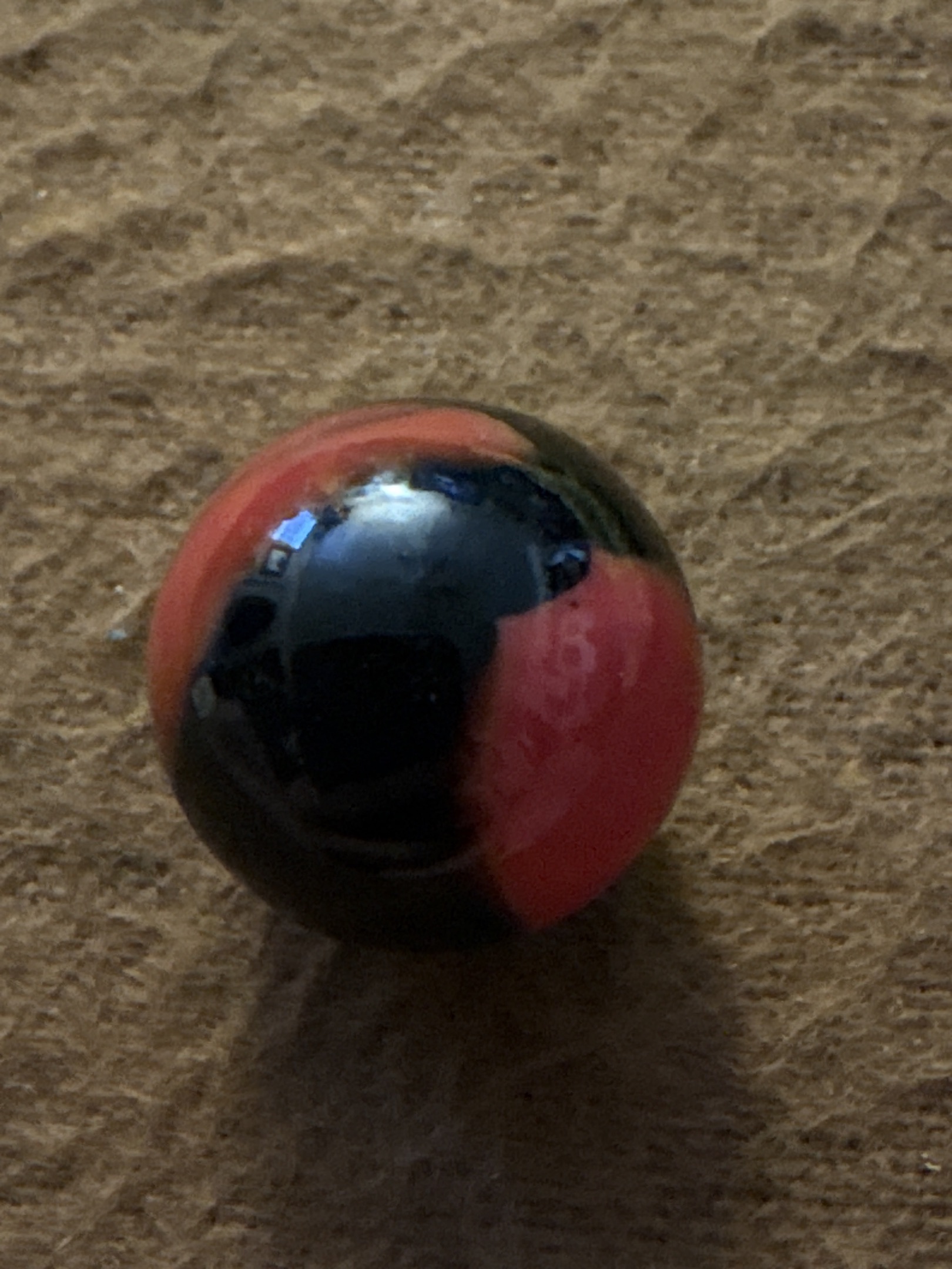Red Devil by Akro Agate Company, identification view