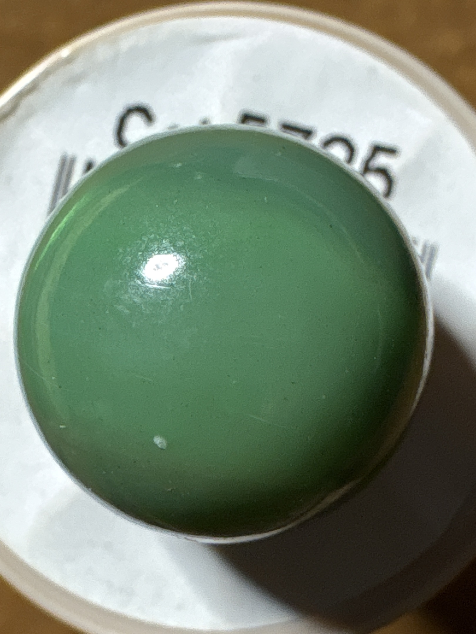 Solid Green Game Marble by Akro Agate Company