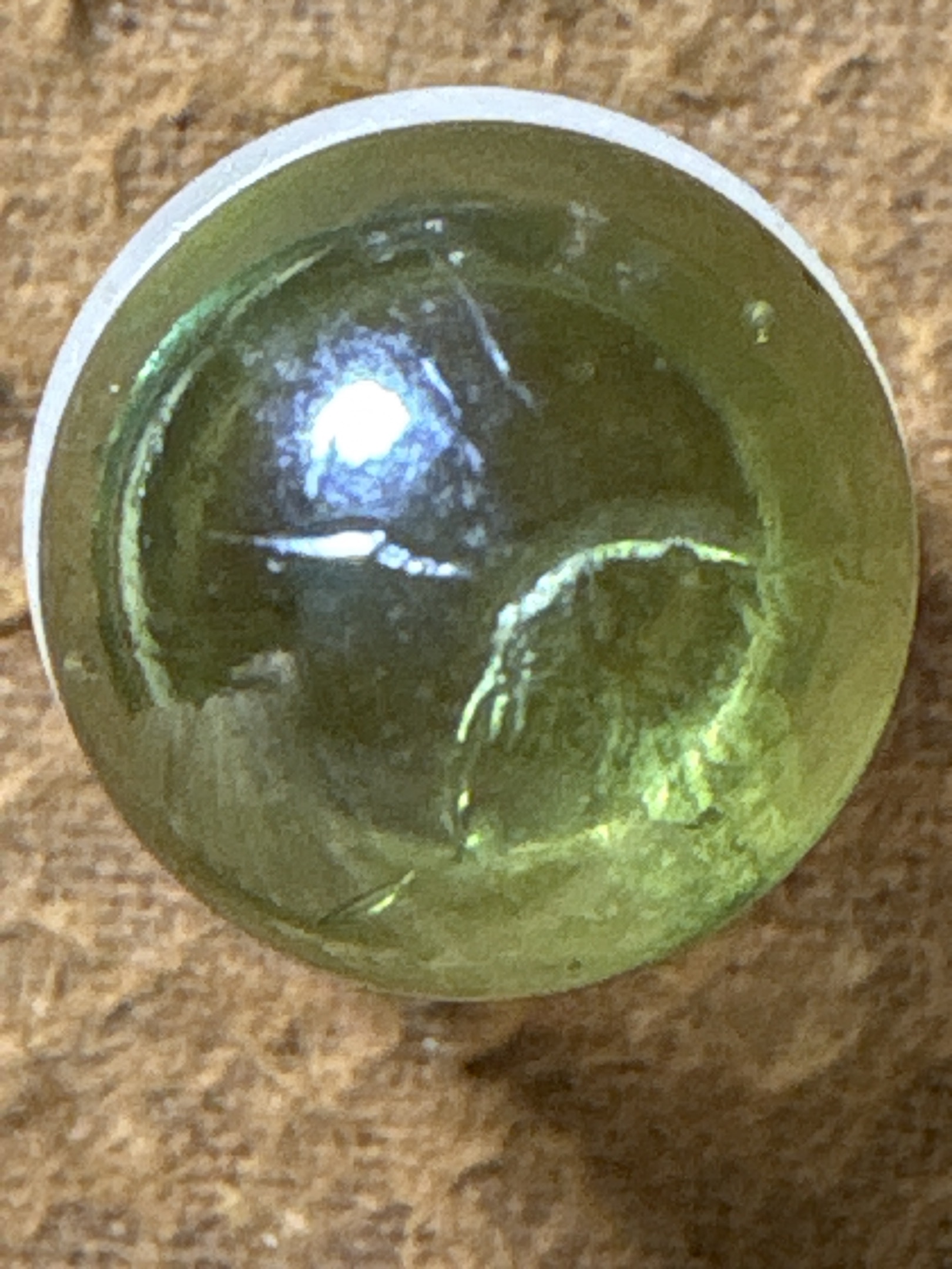 Green Clearie by Vitro Agate Company, identification view