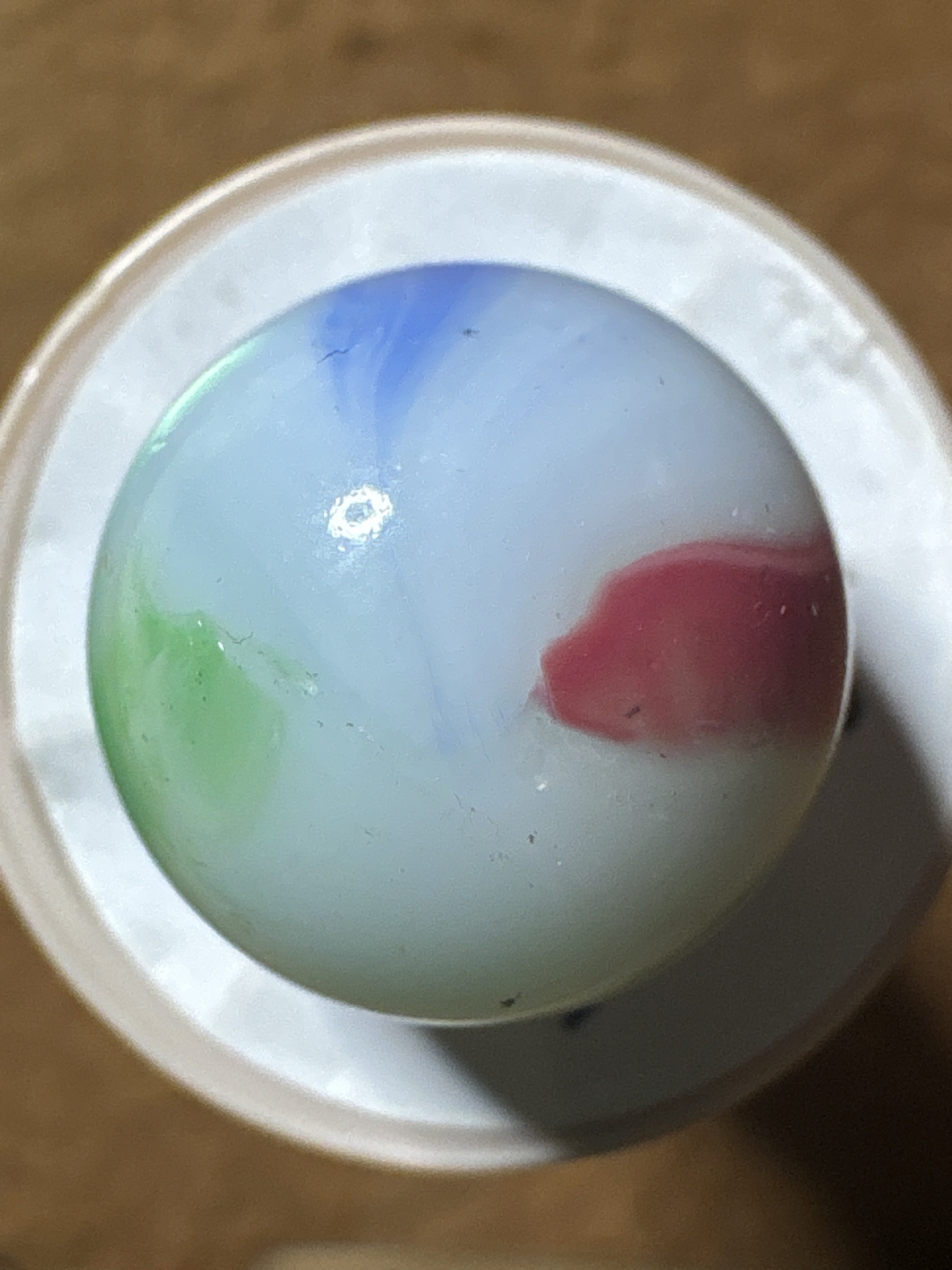 3-Color Tri-Lite (Red, Blue, Green) by Vitro Agate Company