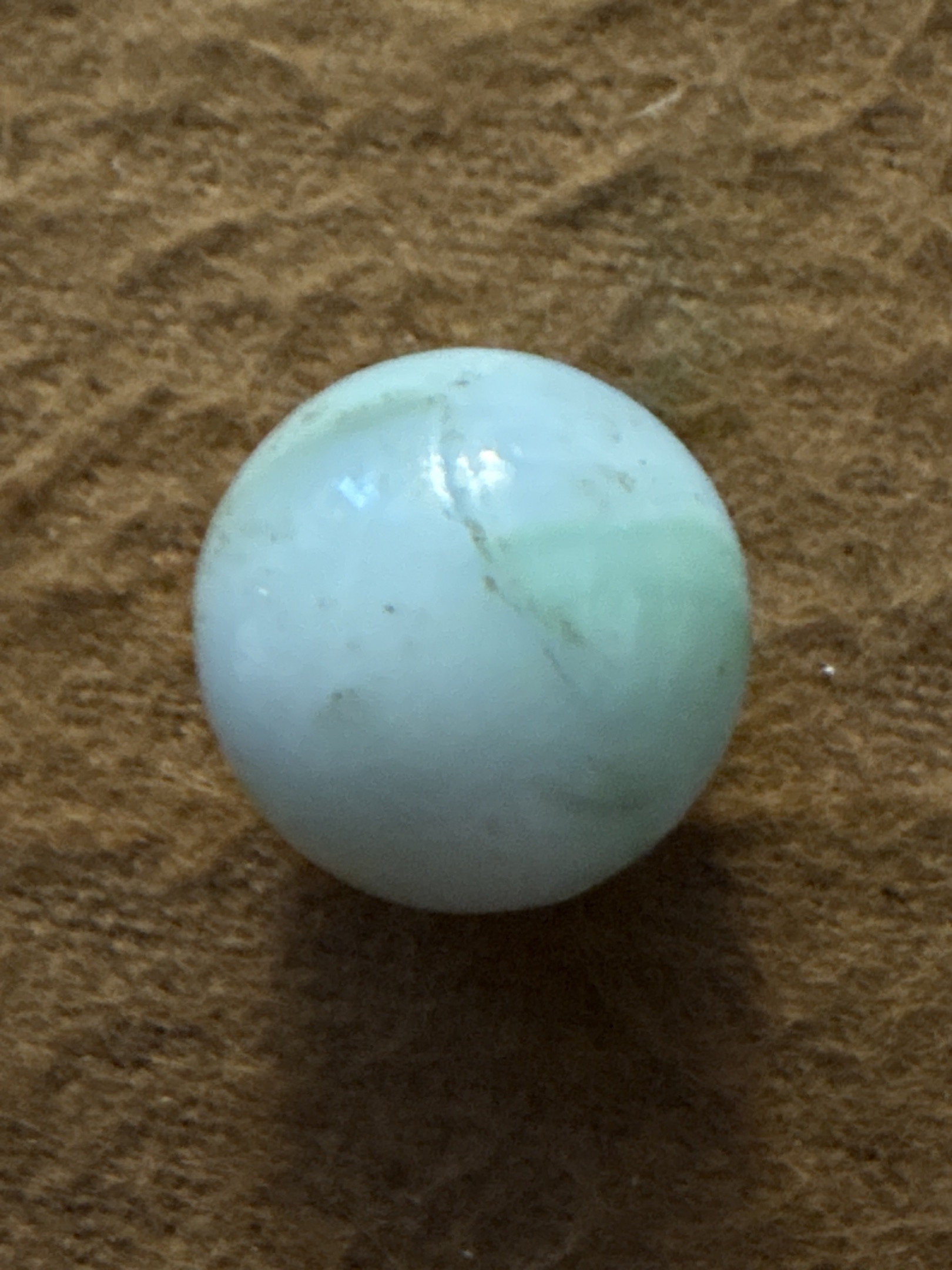 Aqua and Green Swirl by Akro Agate Company, identification view