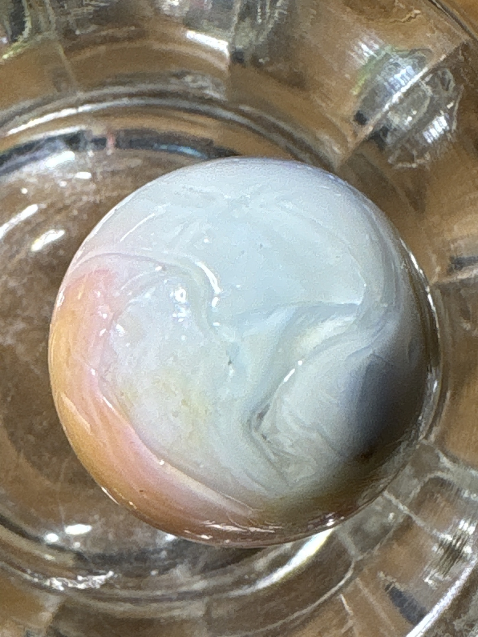 Multi-color Swirl (Lavender/Yellow/Orange) by Alley Agate
