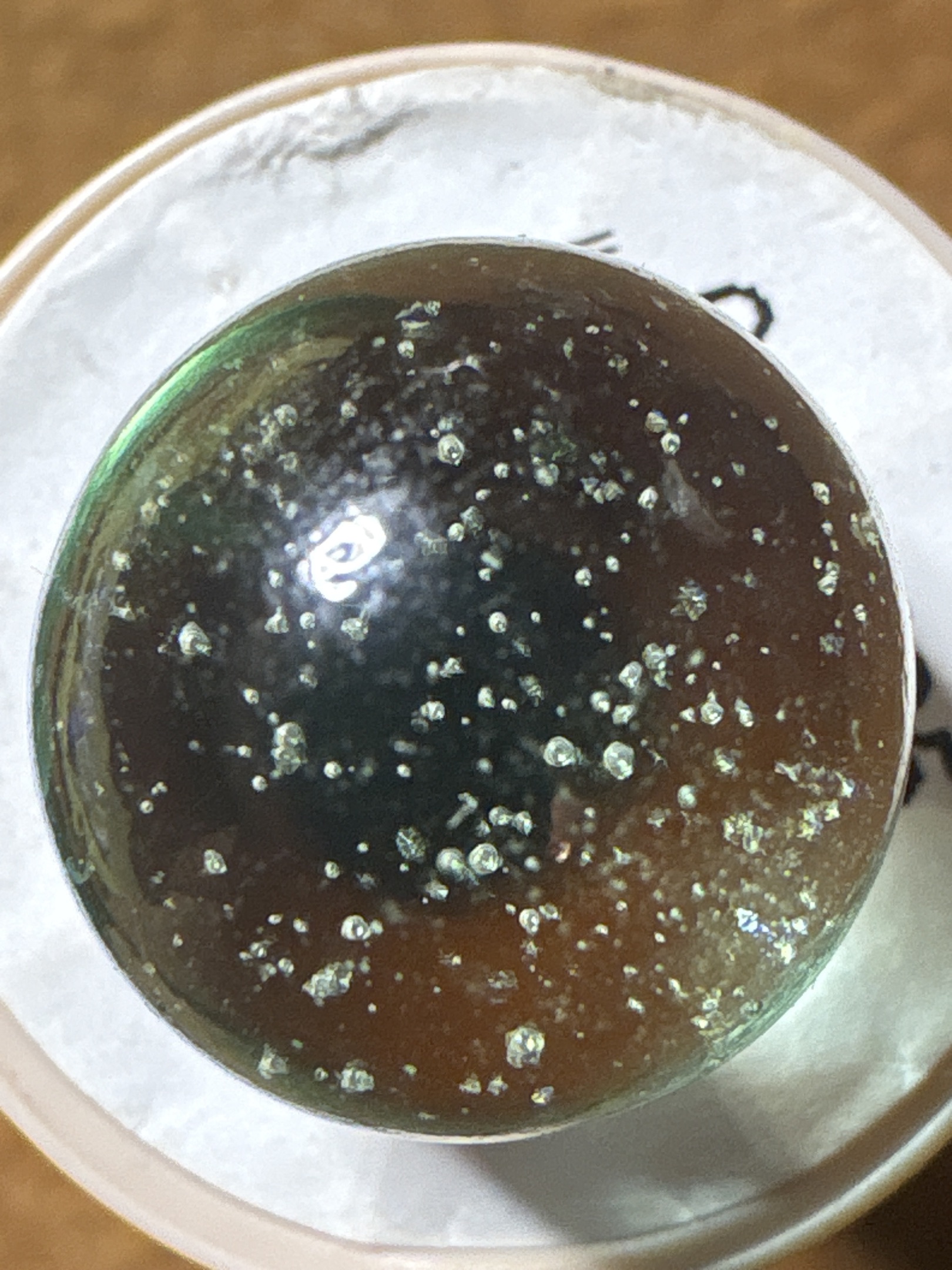 Amber Stardust by Akro Agate Company