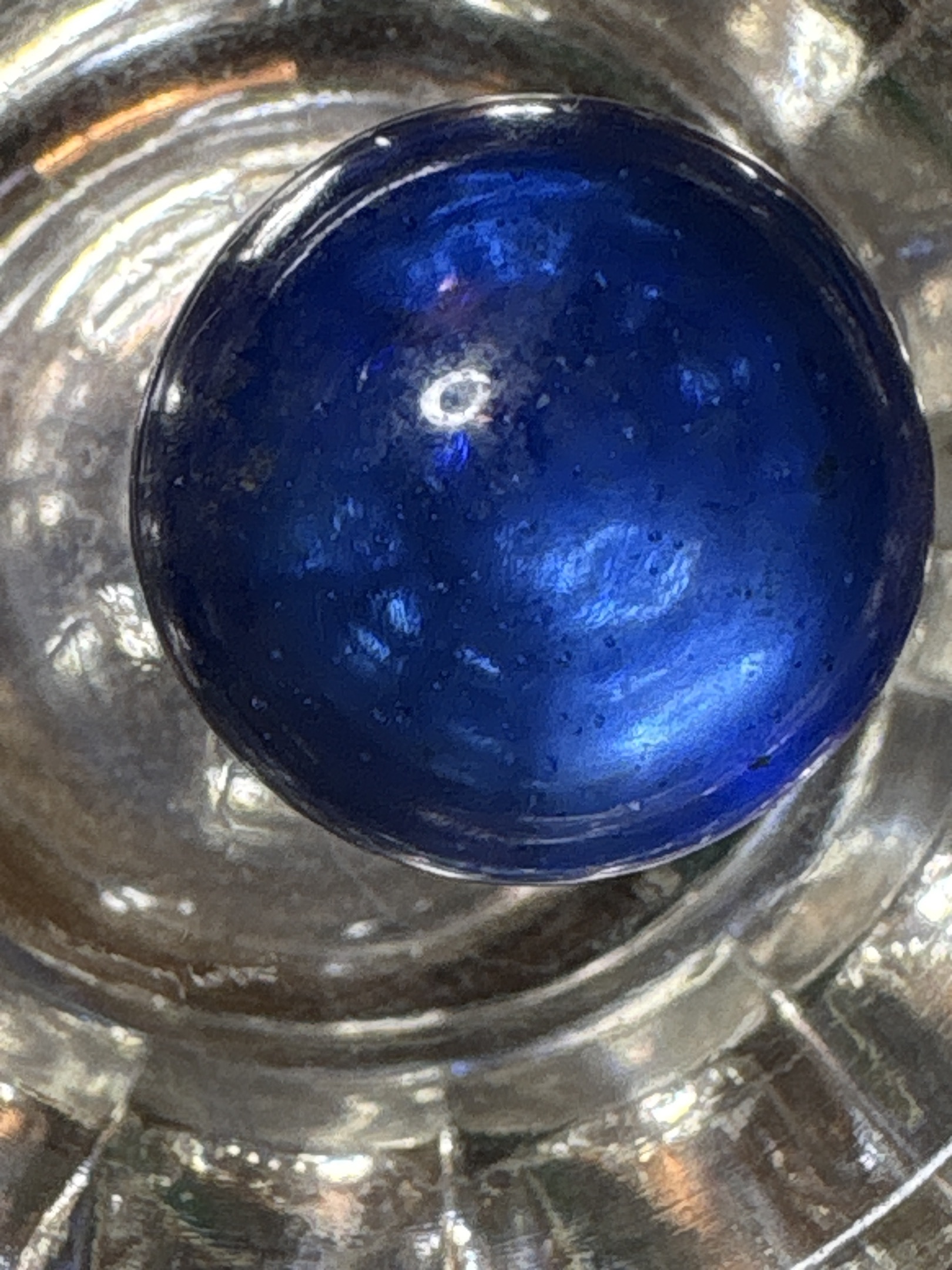 Cobalt Blue Transparent by Akro Agate Company, identification view