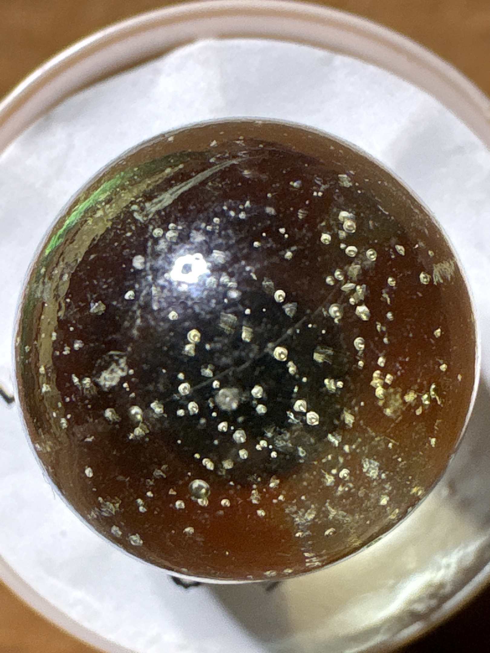Amber Mica by German Glassblowers (Handmade)