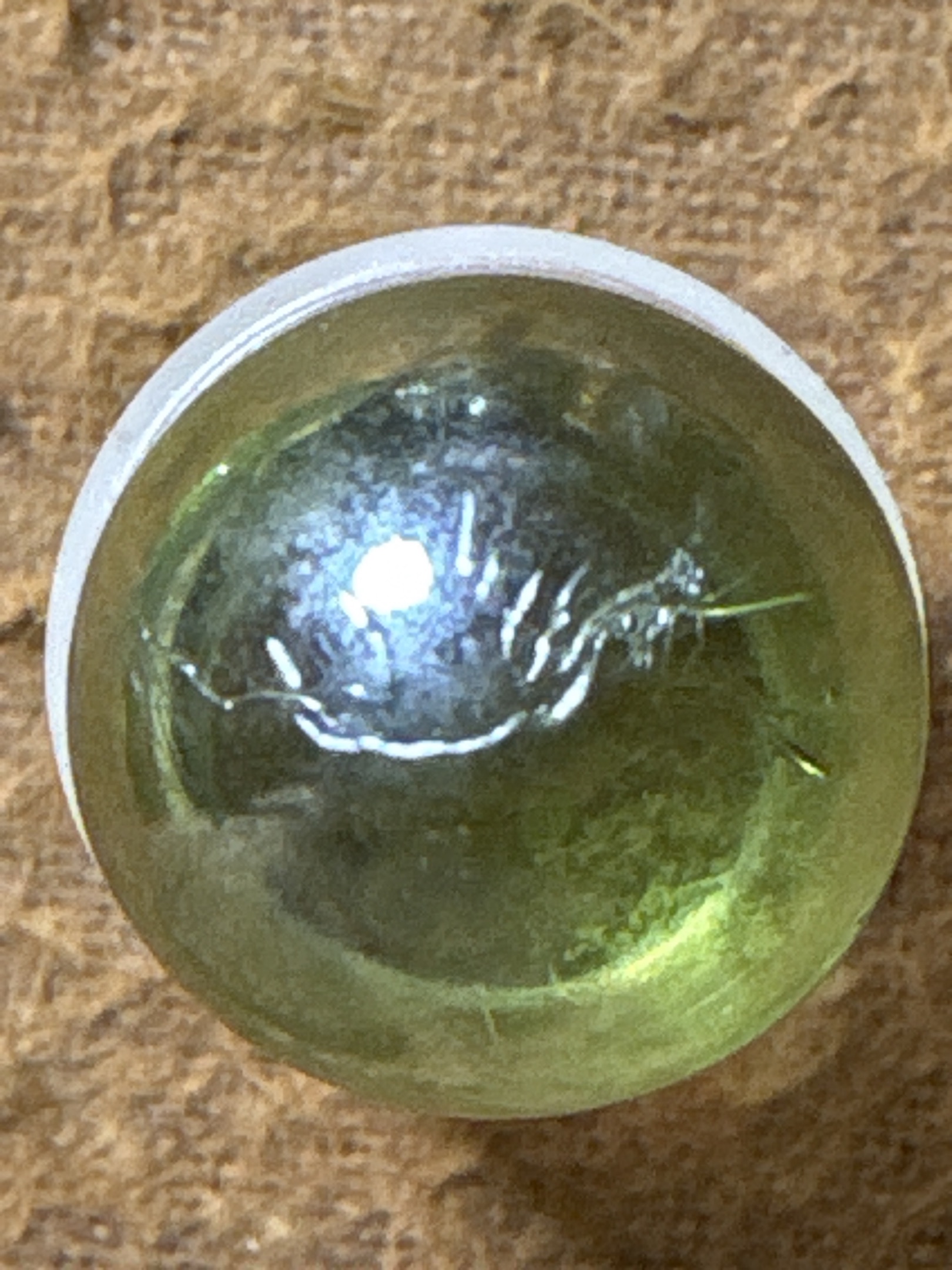 Chartreuse Phantom by Vitro Agate Company, identification view