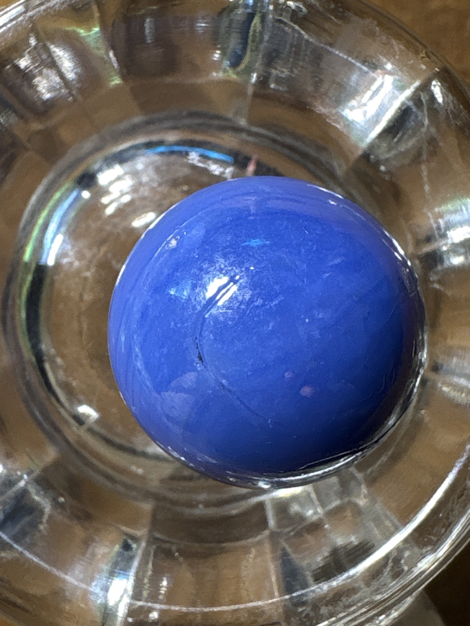 Cobalt Blue Game Marble by Akro Agate Company