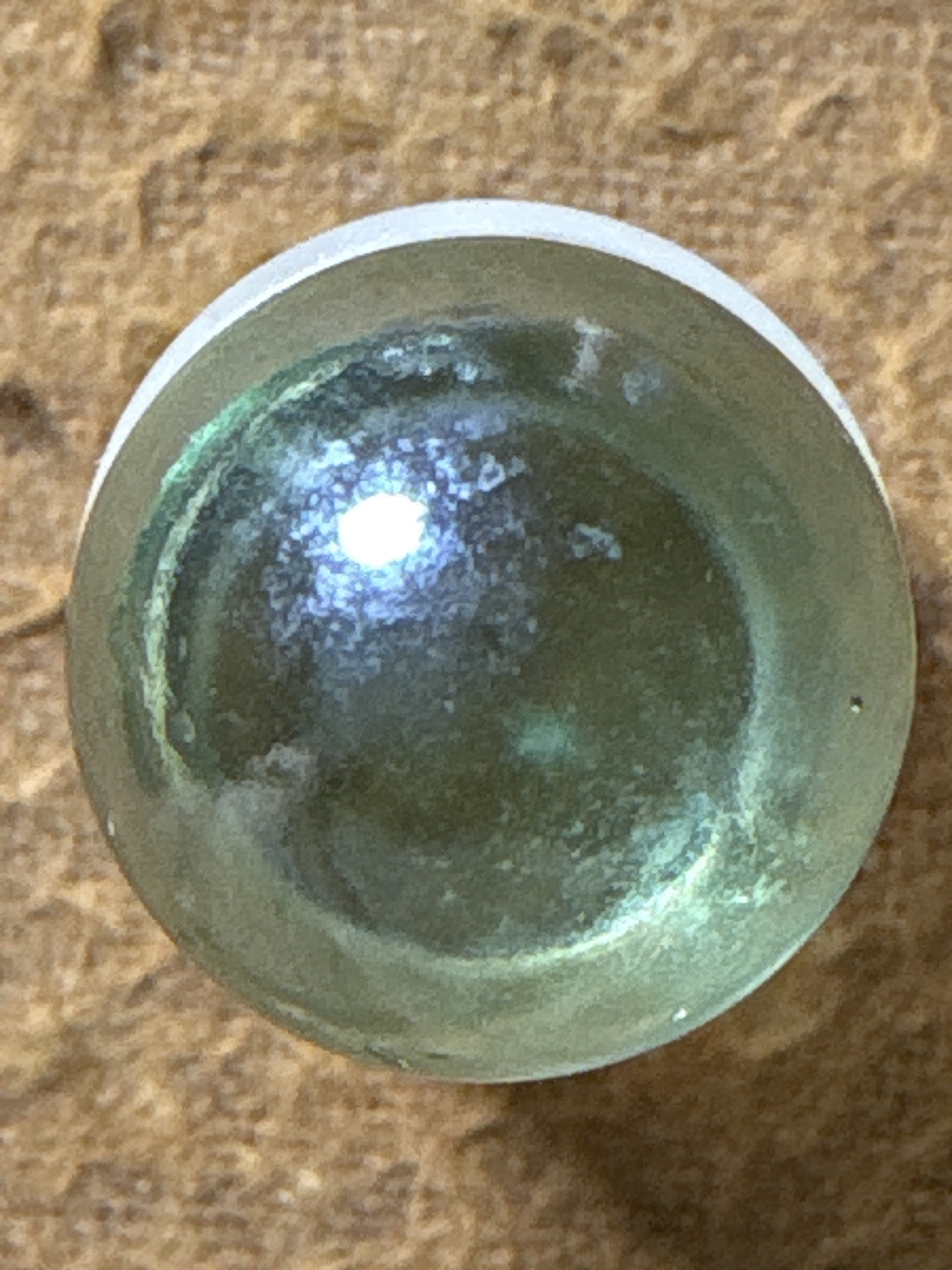 Aqua Clearie by Akro Agate Company, identification view