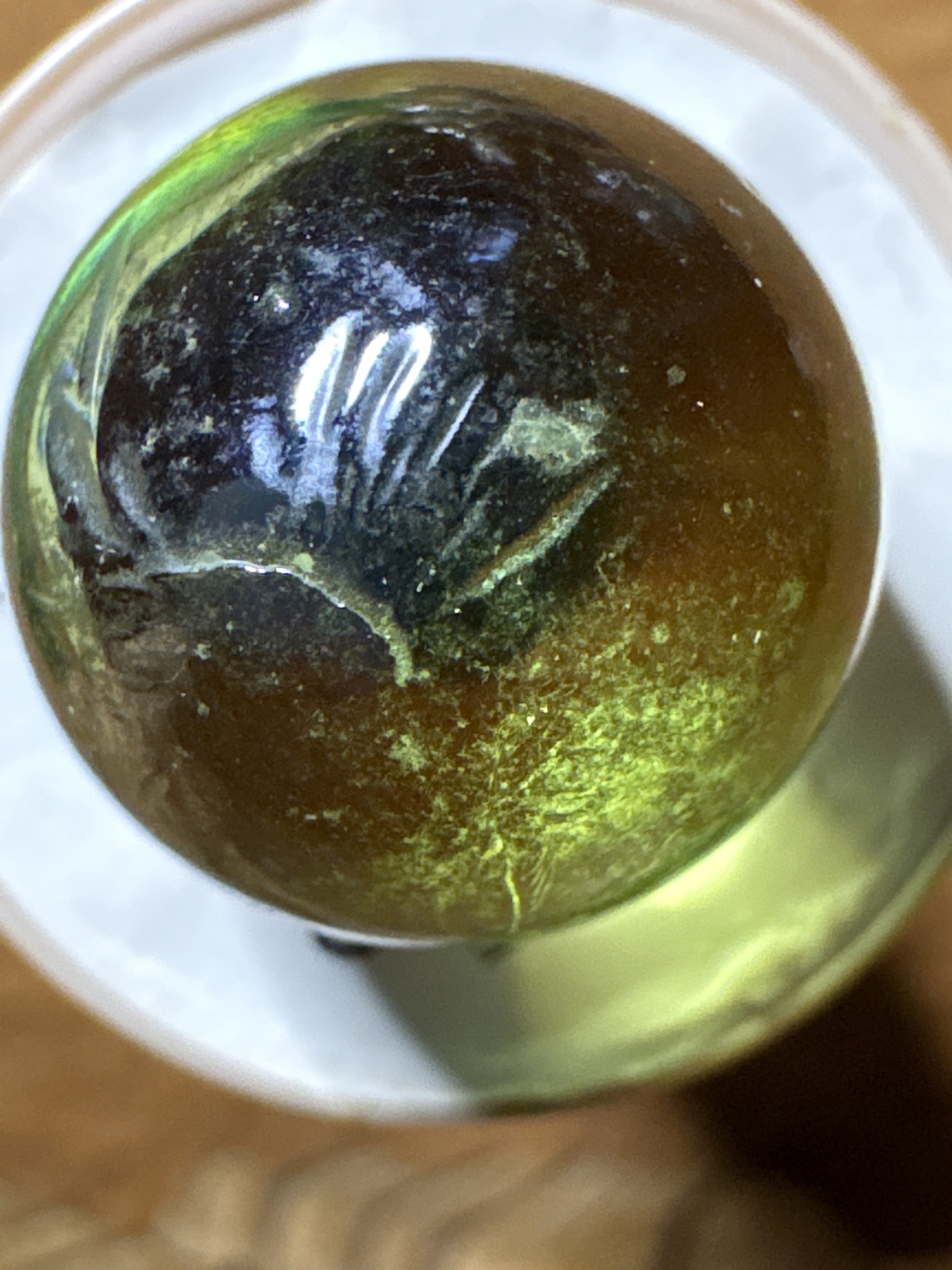 Black Lustre (Iridescent) by Akro Agate Company