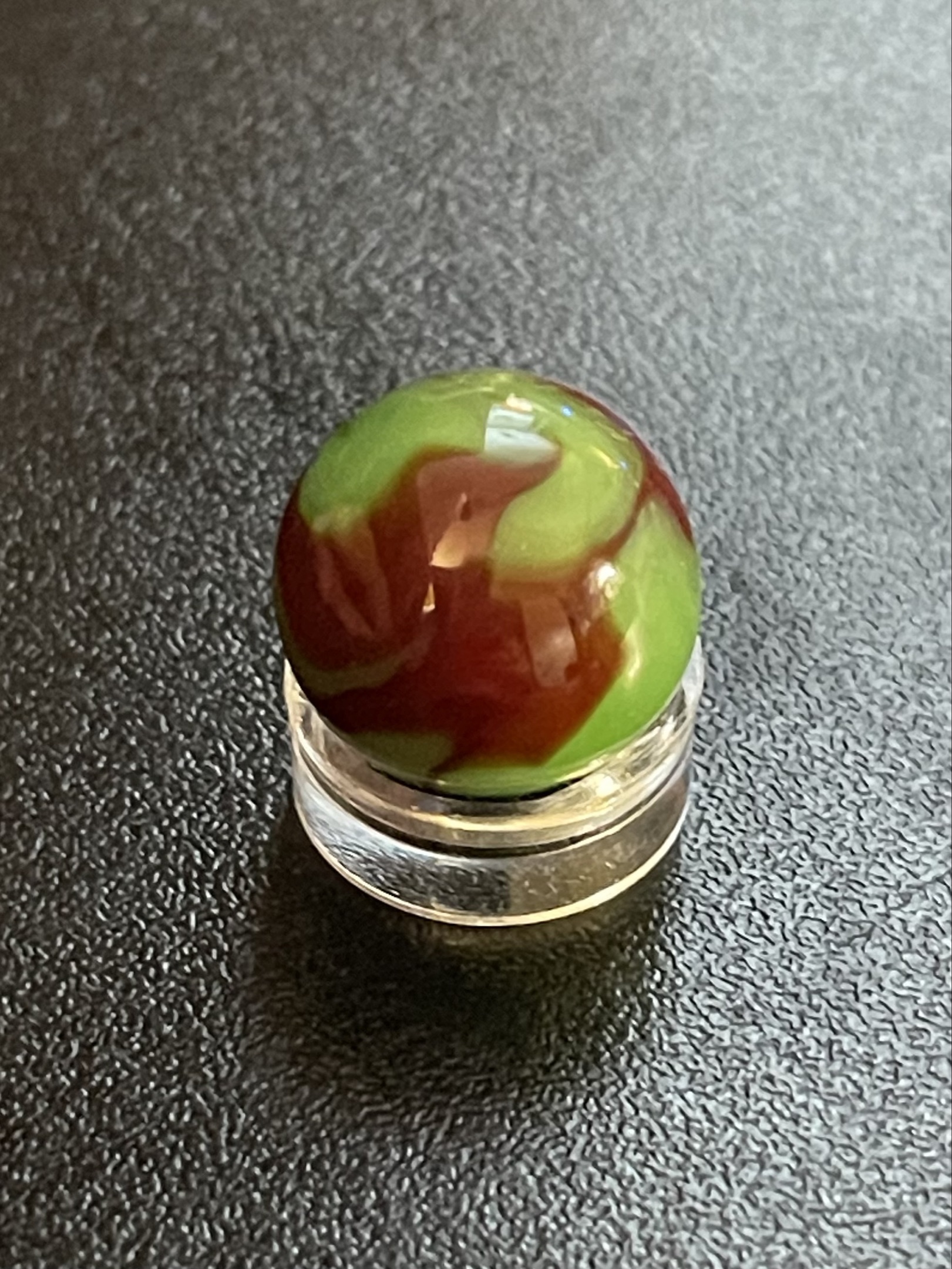 Lime Green Oxblood by Akro Agate Company