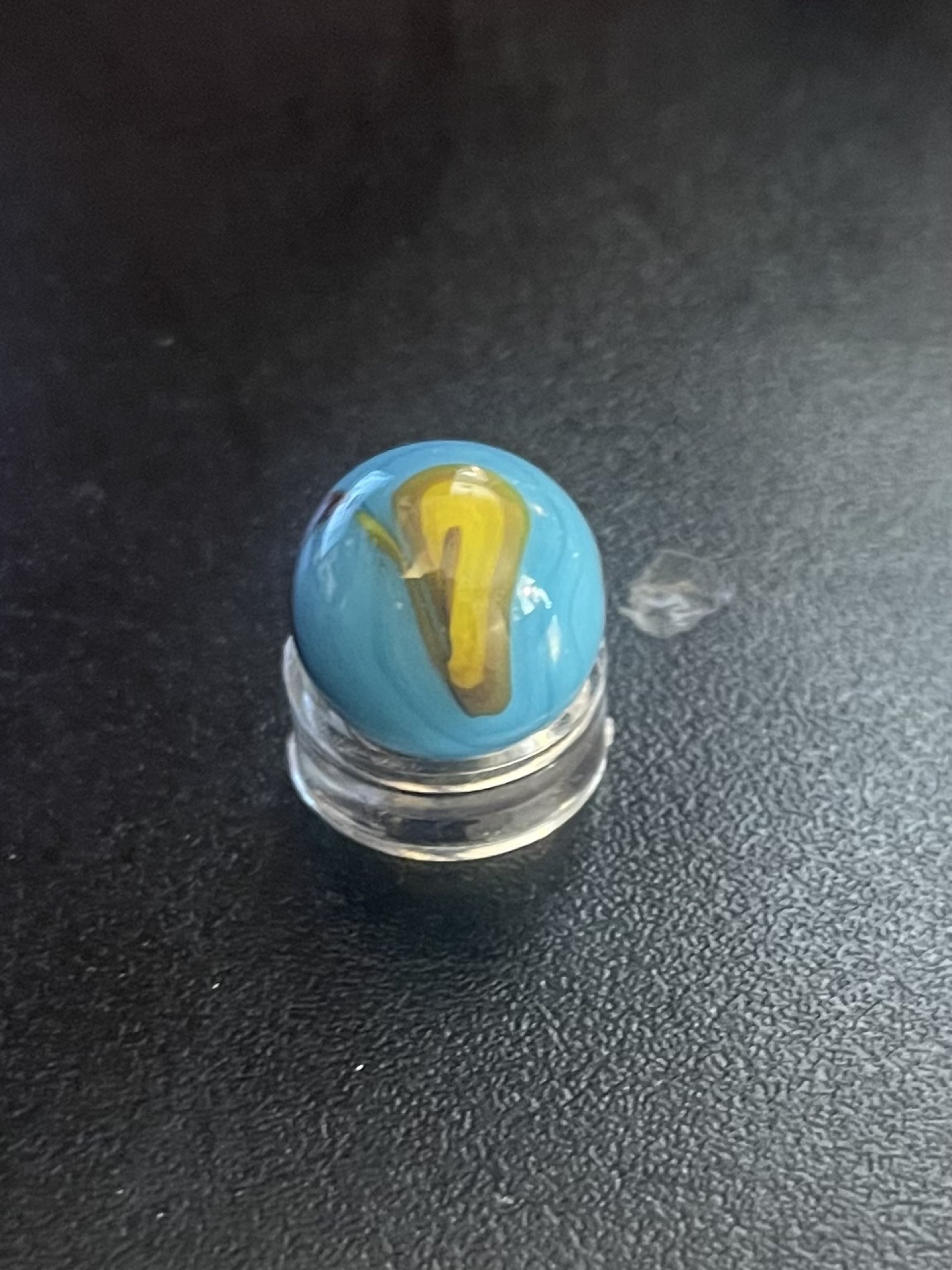 Multi-color Rainbo (Blue/Yellow/Brown) by Peltier Glass Company