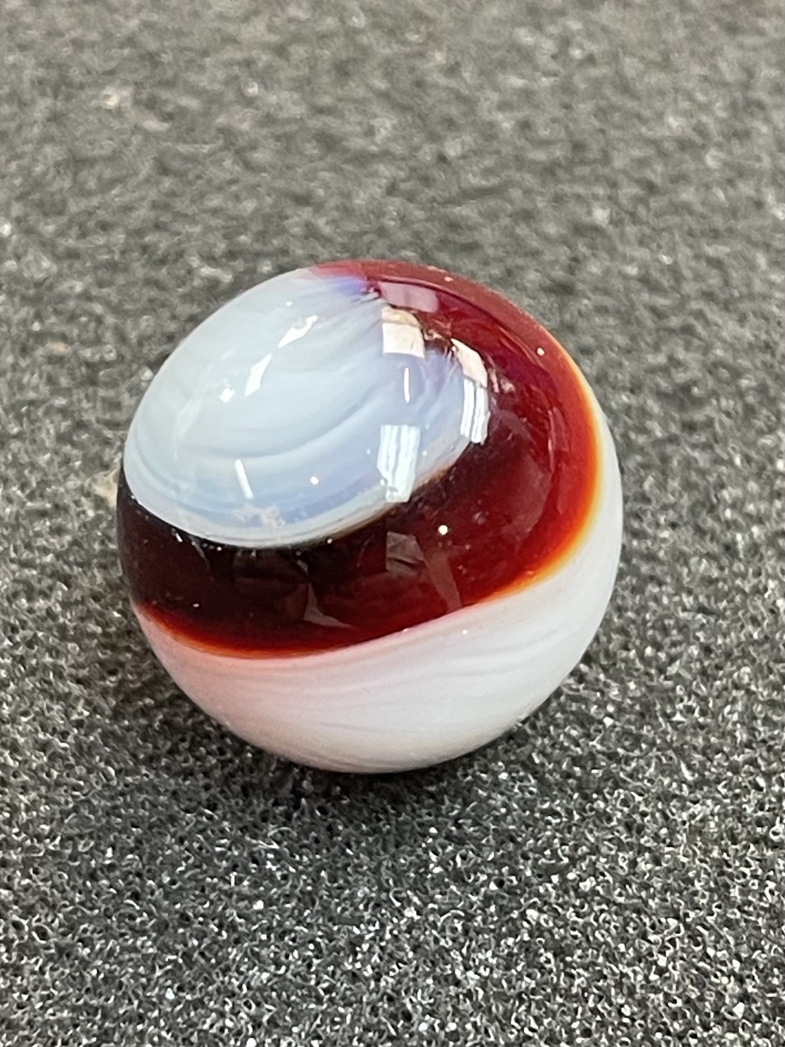 Red Popeye by Akro Agate Company