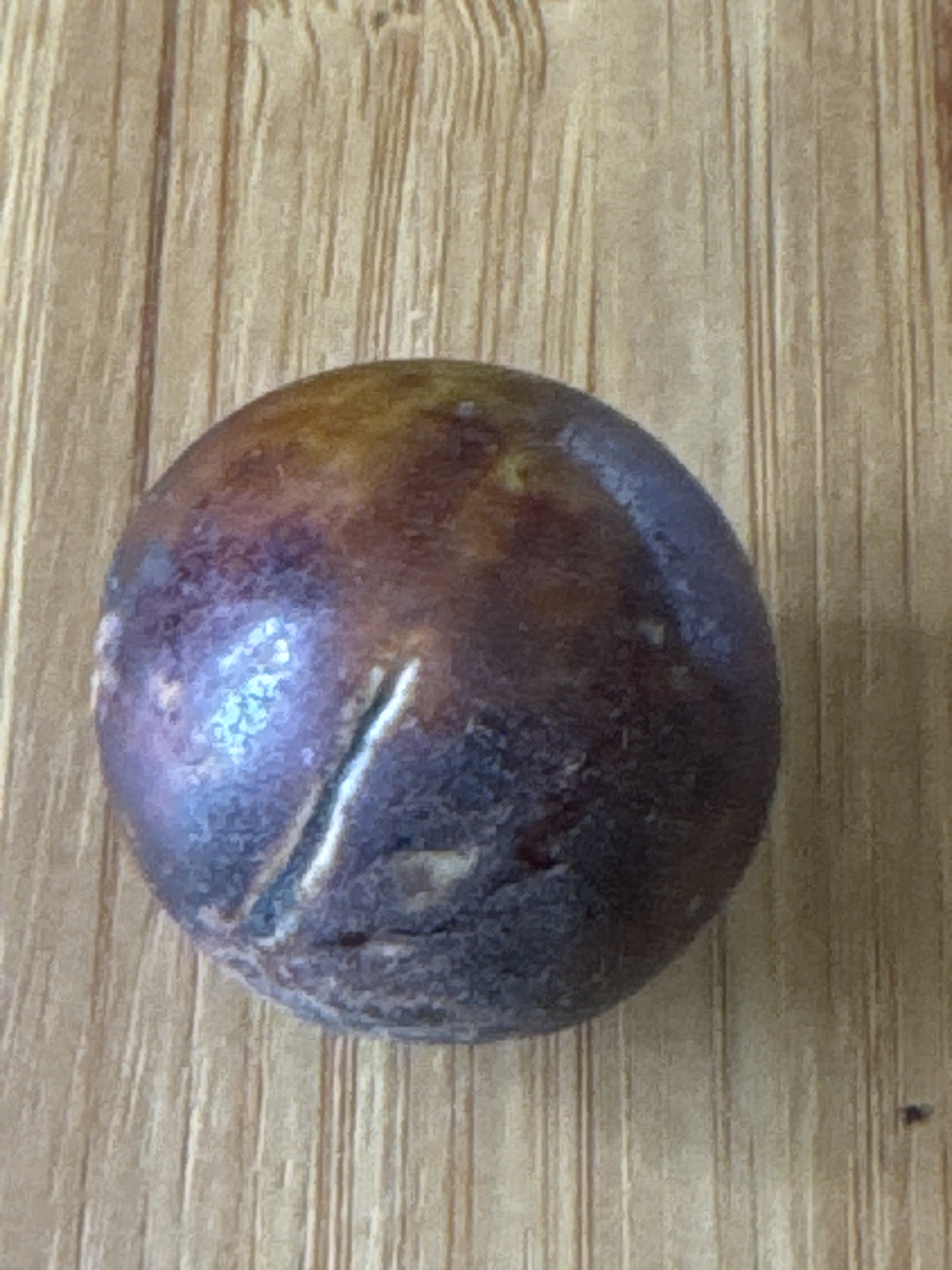 Mottled Brown and Blue Glaze by German or American Heritage