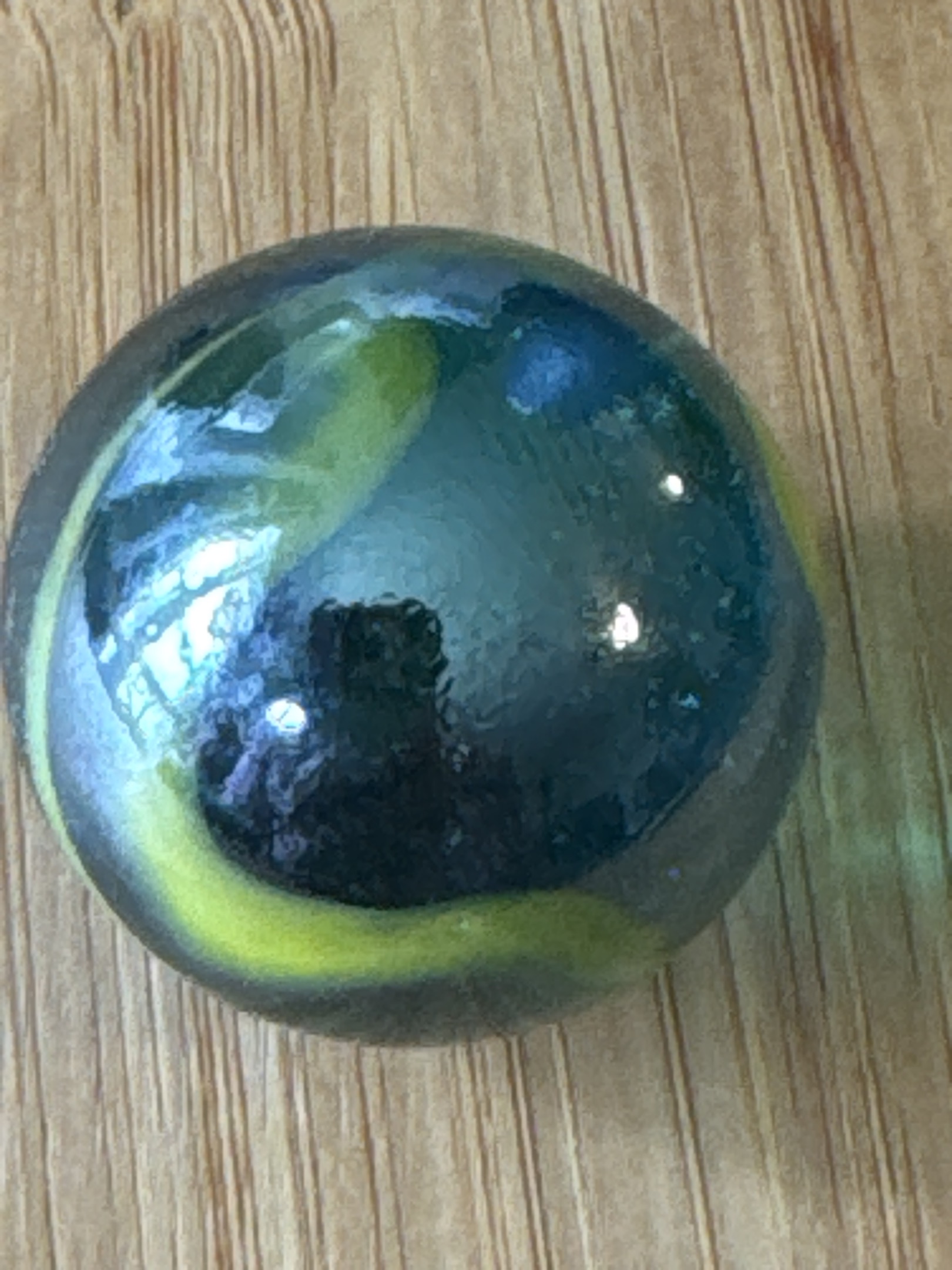 Electric Green and Blue Swirl by Christensen Agate Company