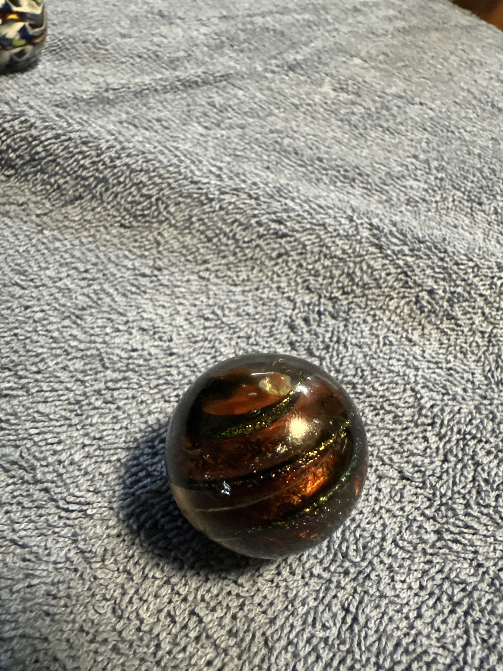 Brown Aventurine Corkscrew Special by Akro Agate