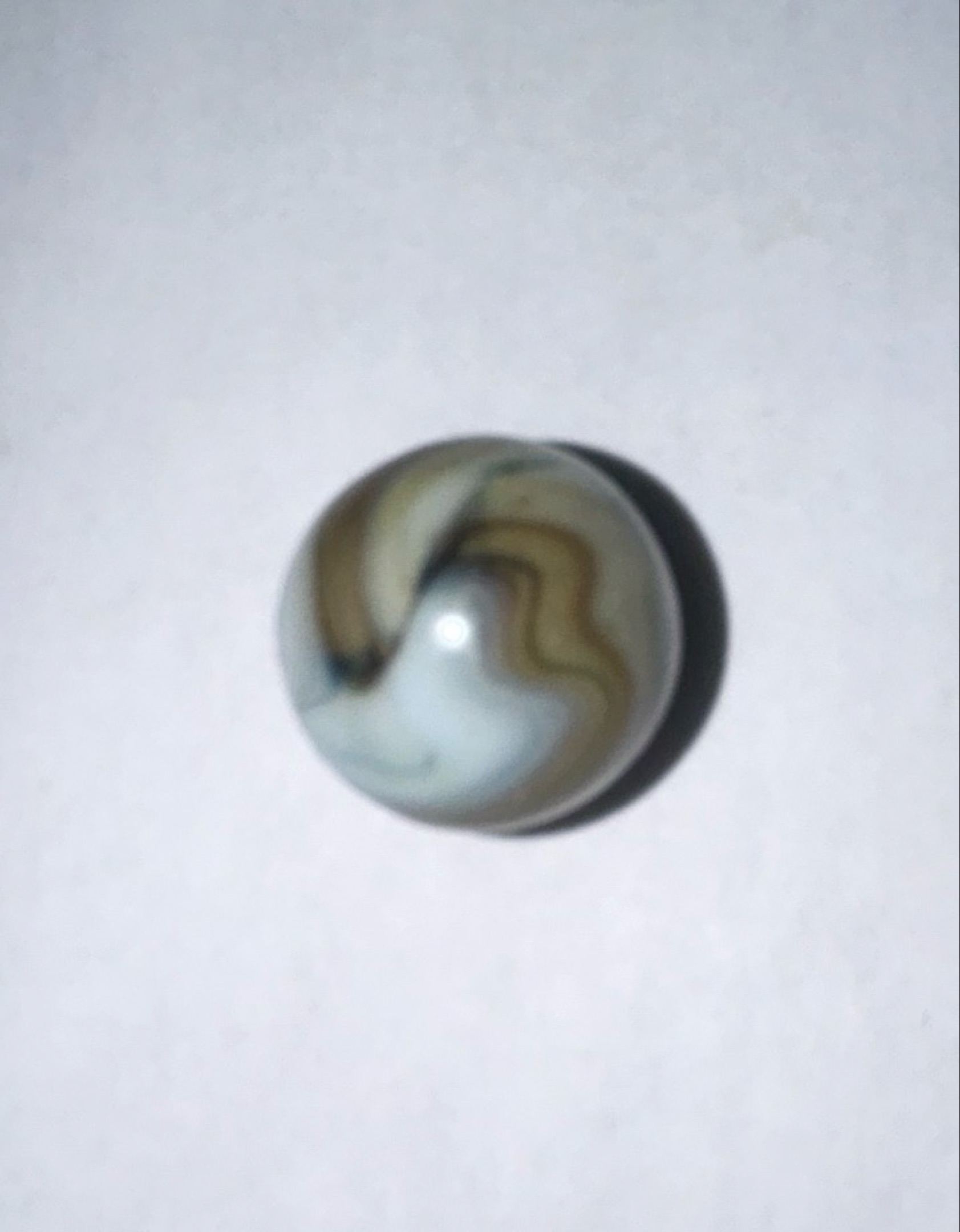 Tan and White Swirl by Alley Agate Company