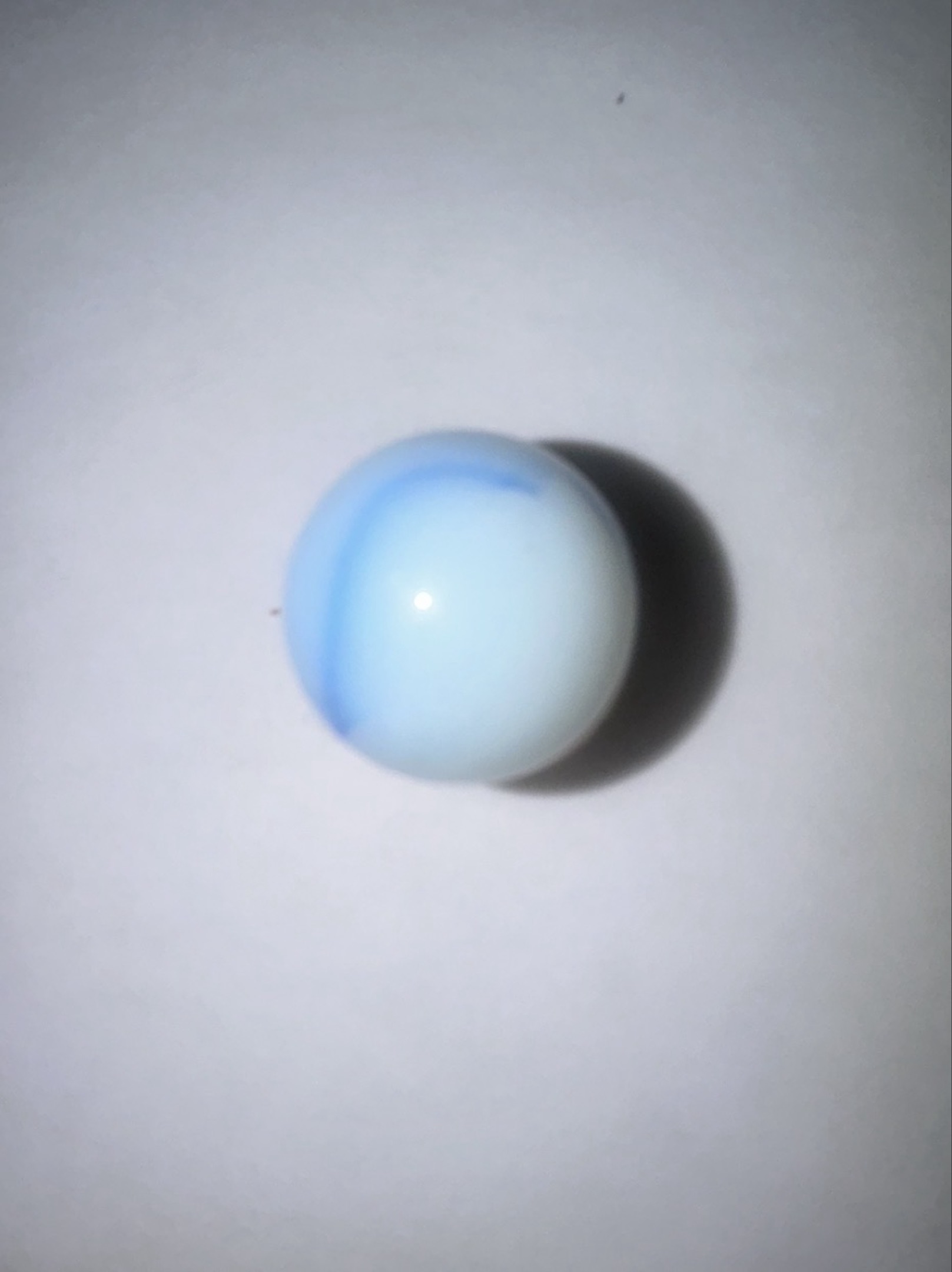 Blue and White Swirl by Akro Agate Company
