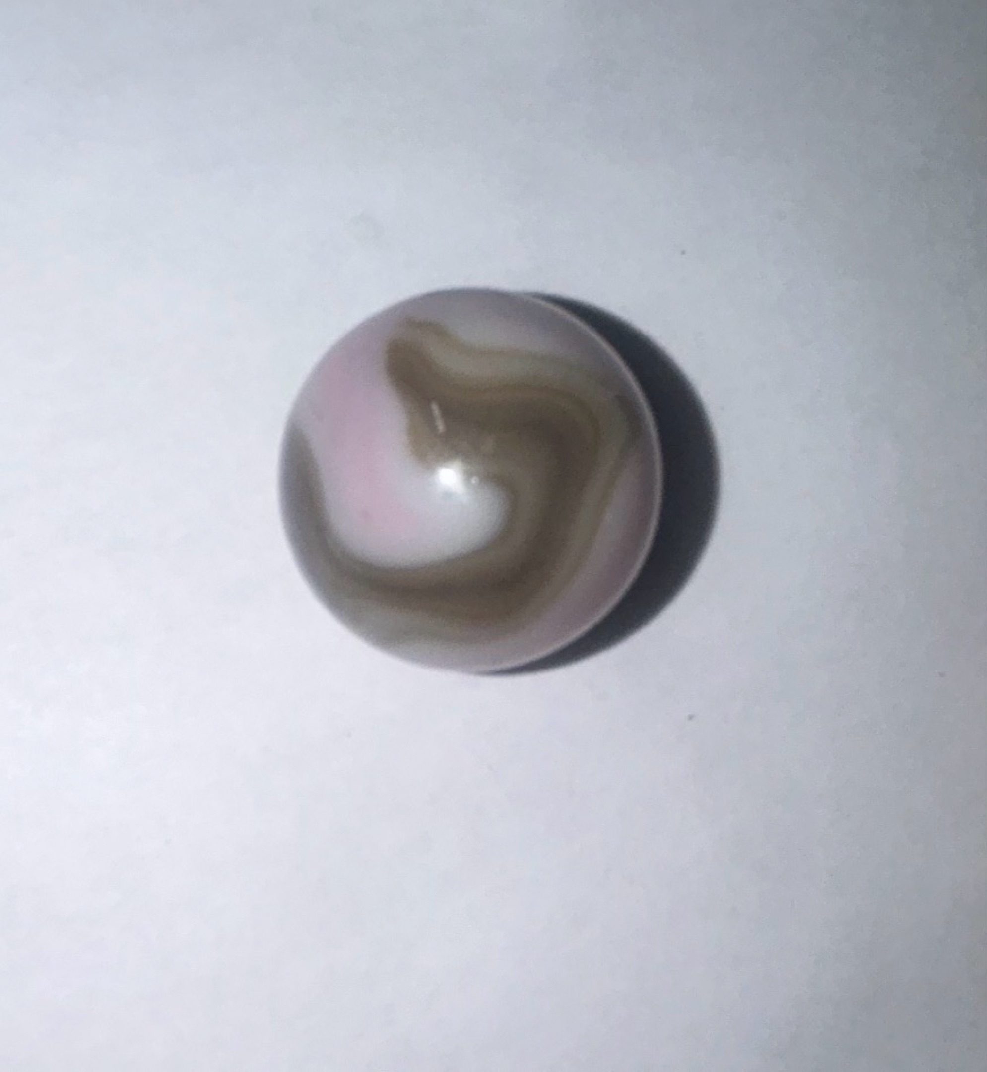 Pink and Brown Swirl by Alley Agate Co.