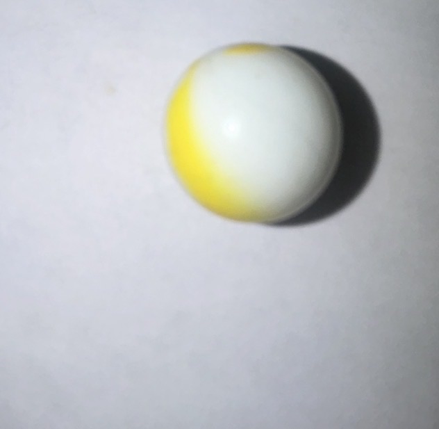 Yellow and White Swirl by Akro Agate Company