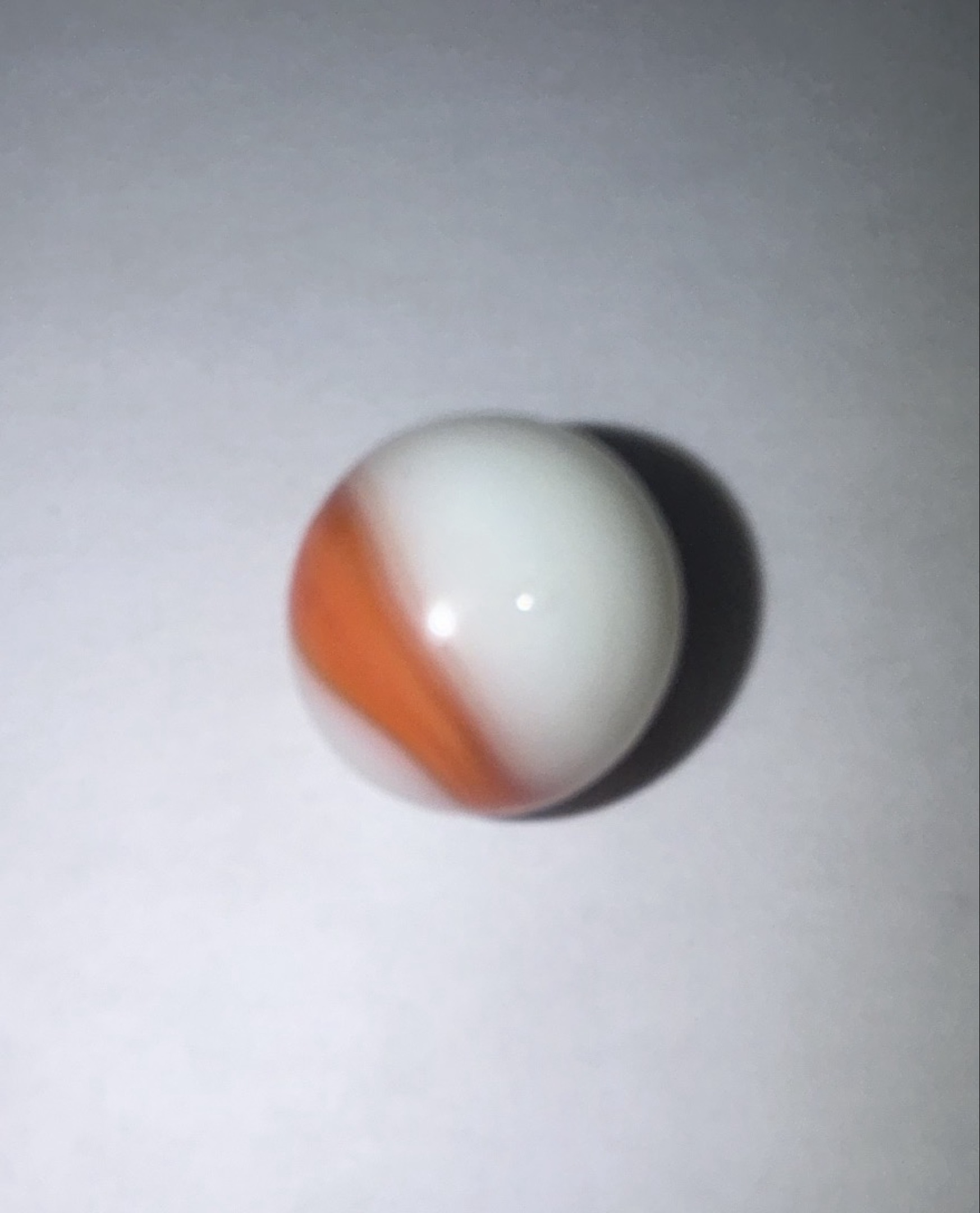 Orange and White Swirl by Alley Agate
